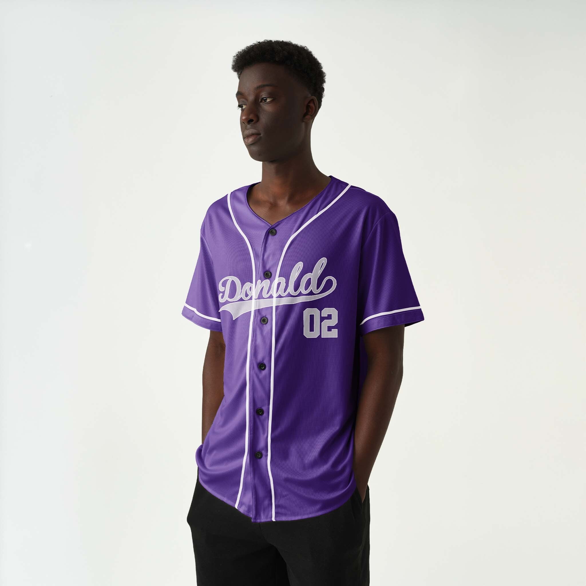 Custom Purple Baseball Jerseys – Add Your Name, Number & Logo