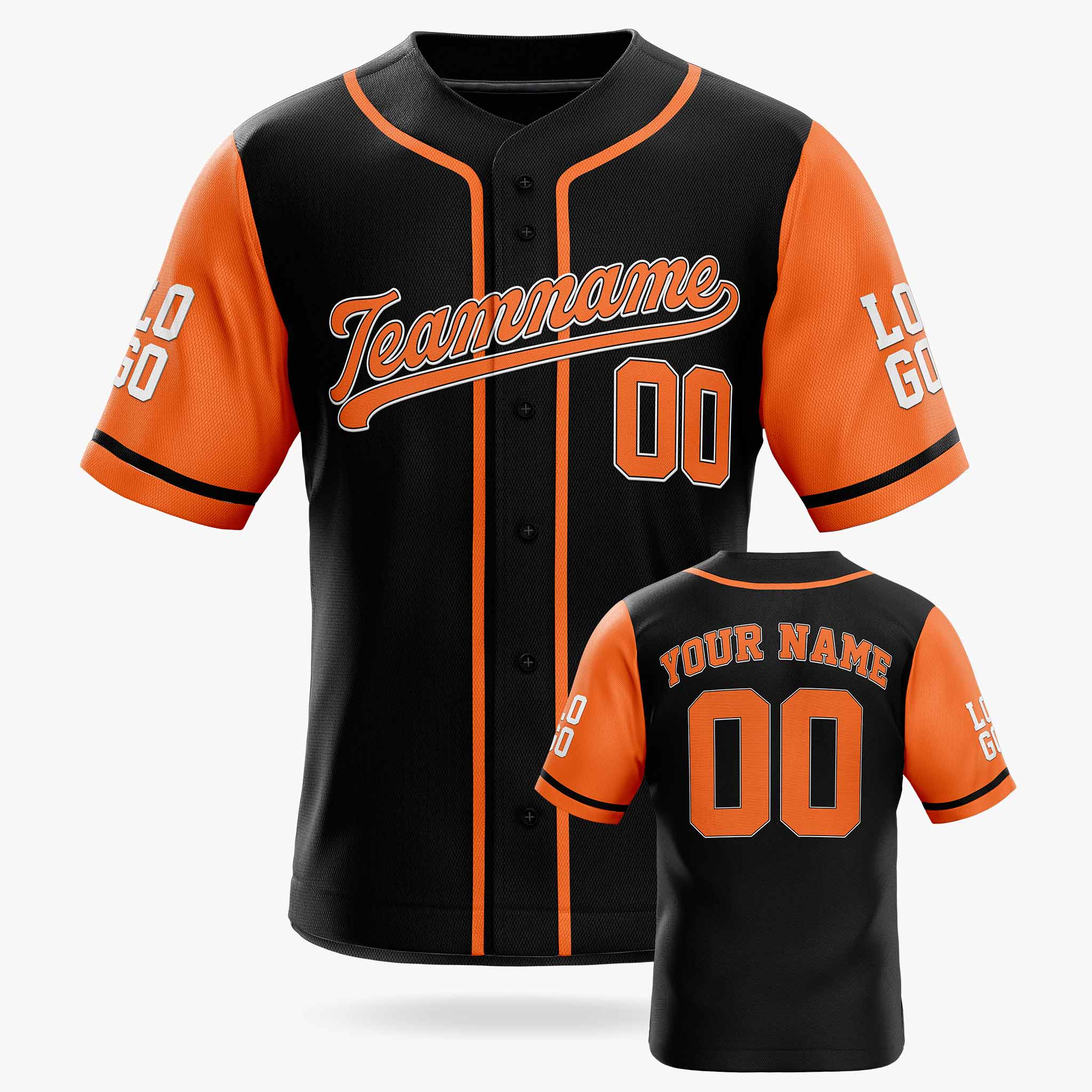Custom Maroon & Black Color Fan Baseball Jersey