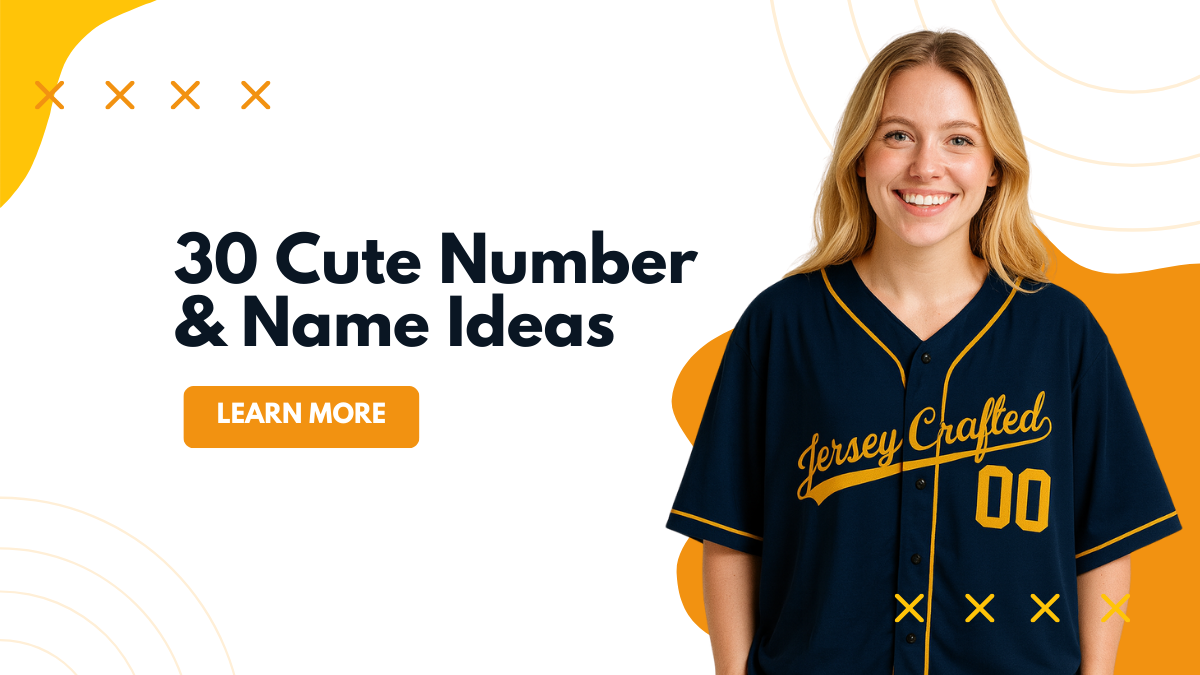 30 Cute Number & Name Ideas for Matching Couple Jerseys