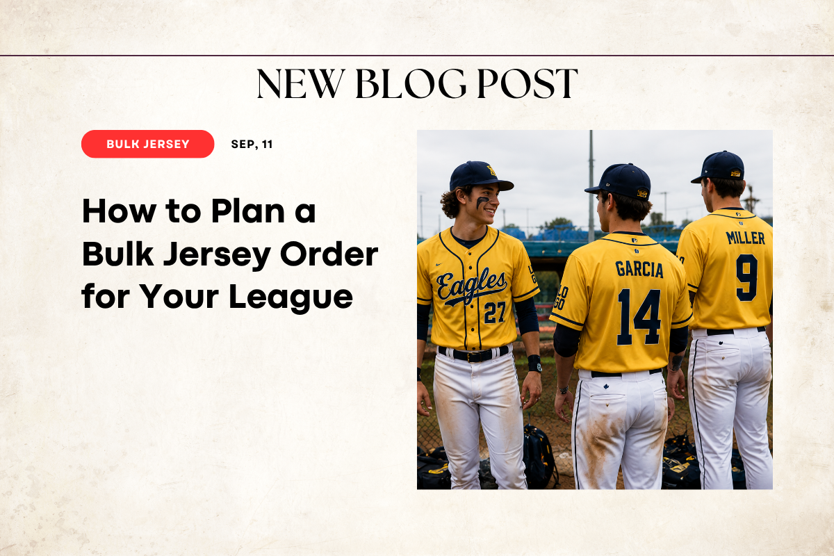 How to Plan a Bulk Jersey Order for Your League Without the Headache