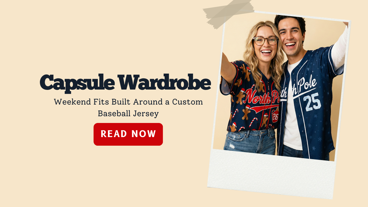 Capsule Wardrobe: Weekend Fits Built Around a Custom Baseball Jersey