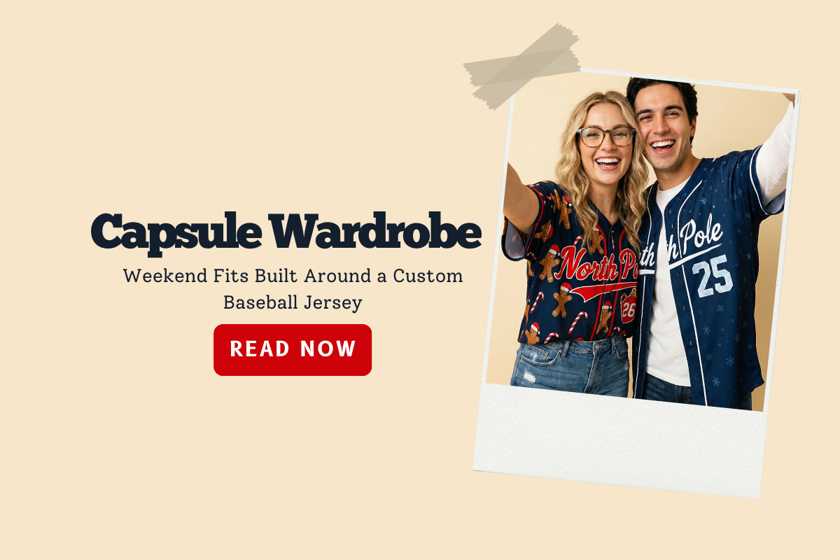 Capsule Wardrobe: Weekend Fits Built Around a Custom Baseball Jersey