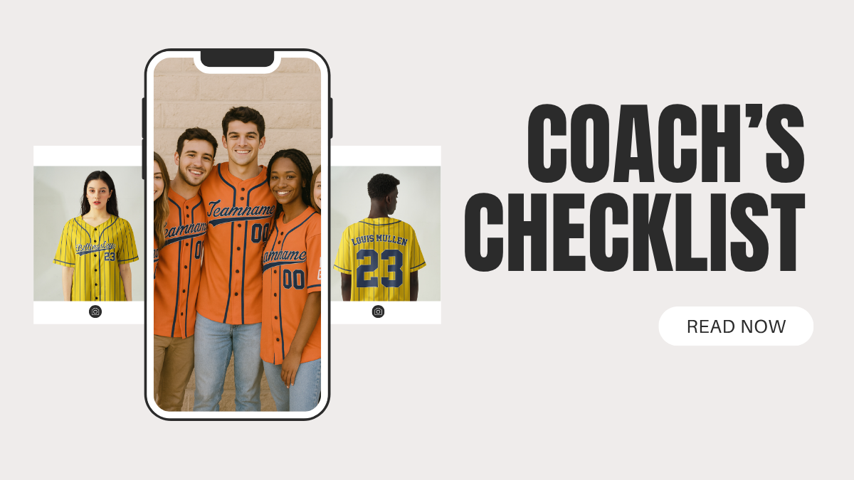 Coach’s Checklist: Ordering a Custom Baseball Jersey for the Whole Roster