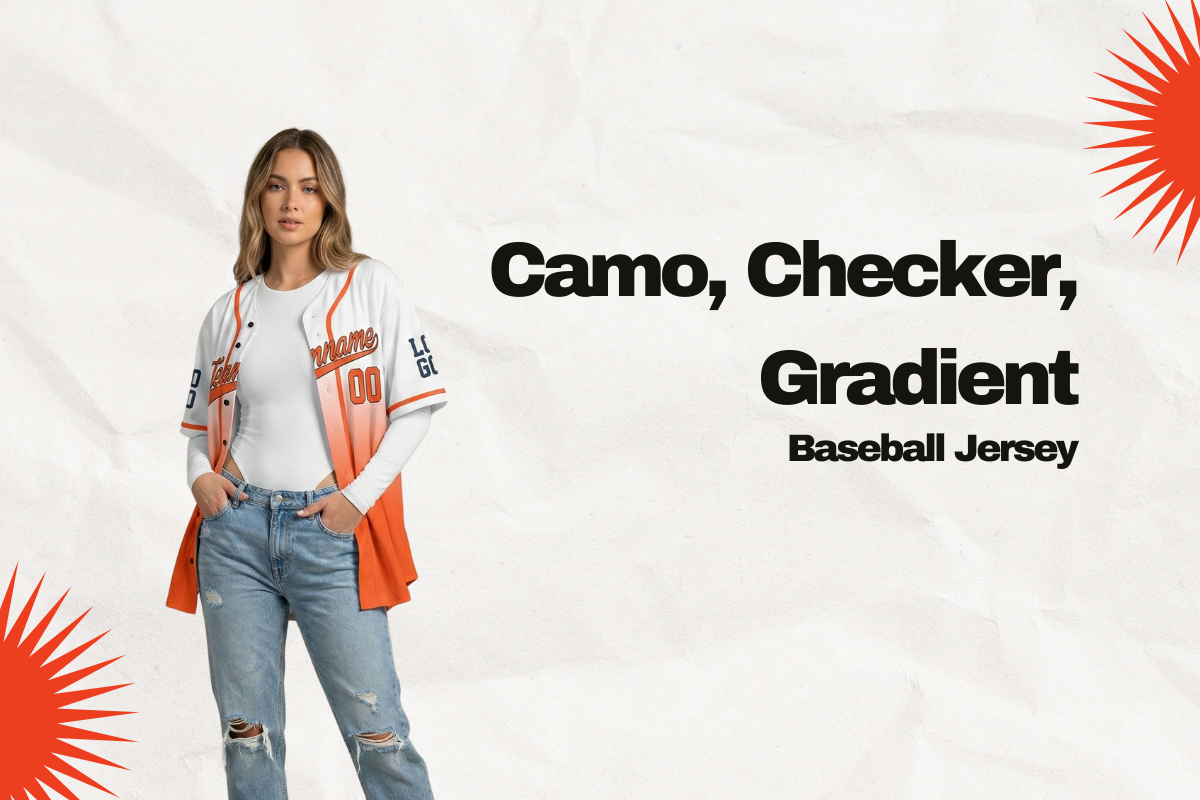 Camo, Checker, Gradient: Pattern Experiments on a Custom Baseball Jersey