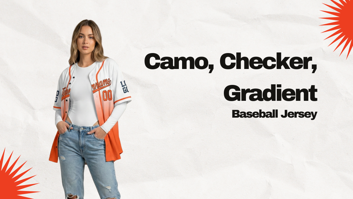 Camo, Checker, Gradient: Pattern Experiments on a Custom Baseball Jersey