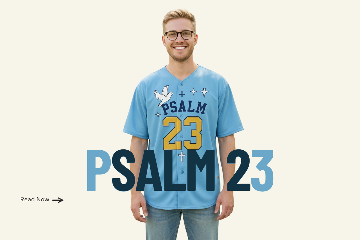 Faith in Every Stitch: New Psalm 23 Custom Religious Baseball Jersey Collection