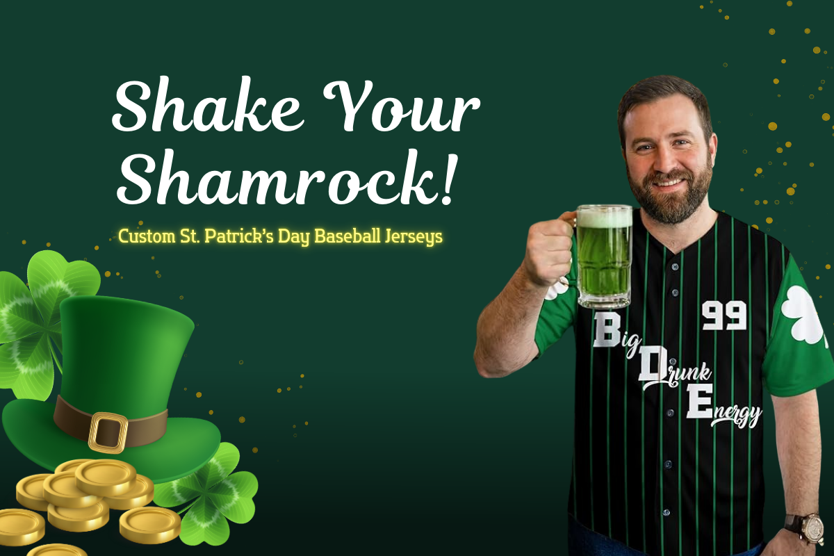 Shake Your Shamrock: Go Green with Custom St. Patrick’s Day Baseball Jerseys