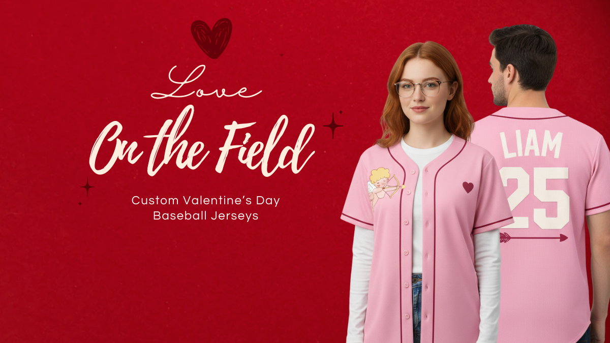 Love on the Field: Custom Valentine’s Day Baseball Jerseys Made to Match