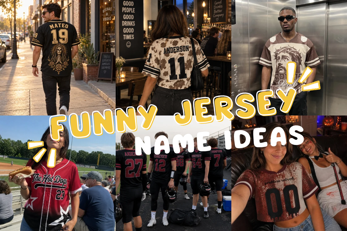 Funny Jersey Name Ideas: 50+ Nicknames for Your Team, Friend Group, or Bachelor Party