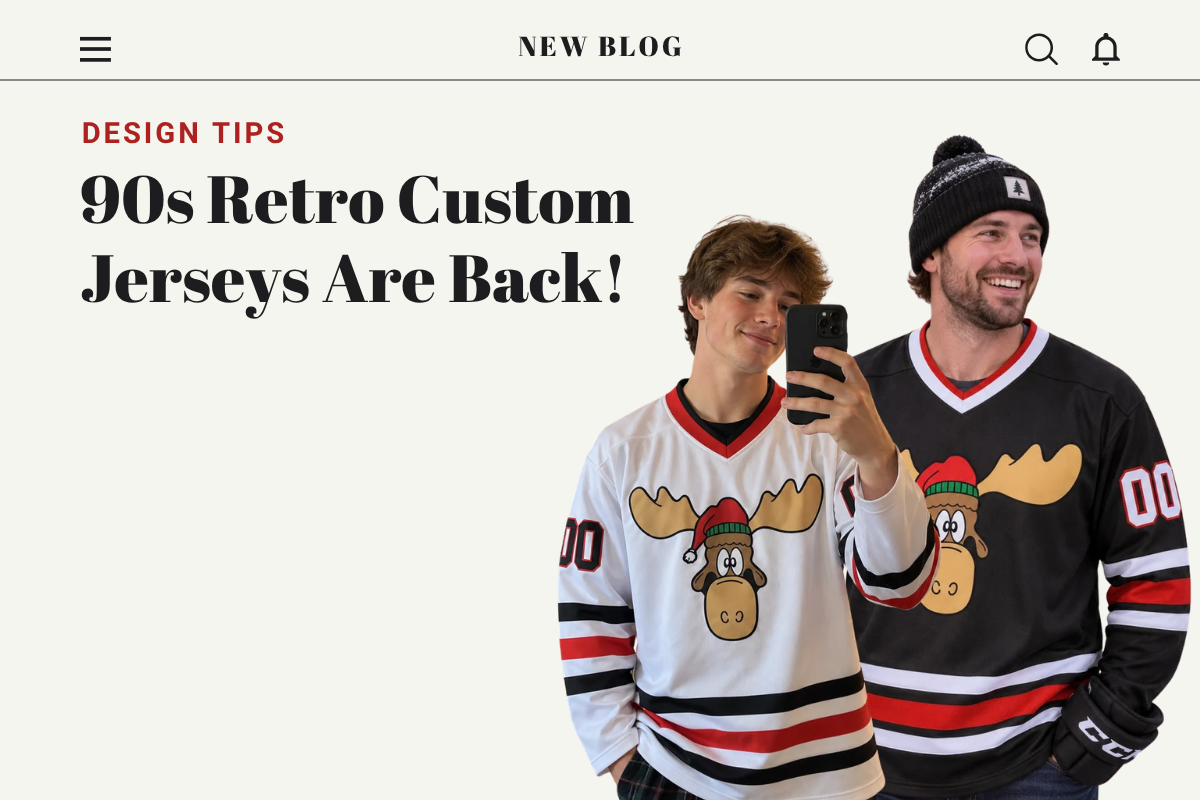 90s Retro Custom Jerseys Are Back: How to Design a Throwback Look That Still Feels New