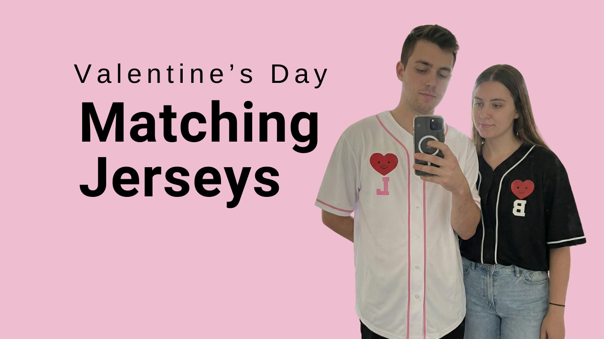 Love in Sync: Custom Matching Baseball Jerseys Made for Valentine’s Day