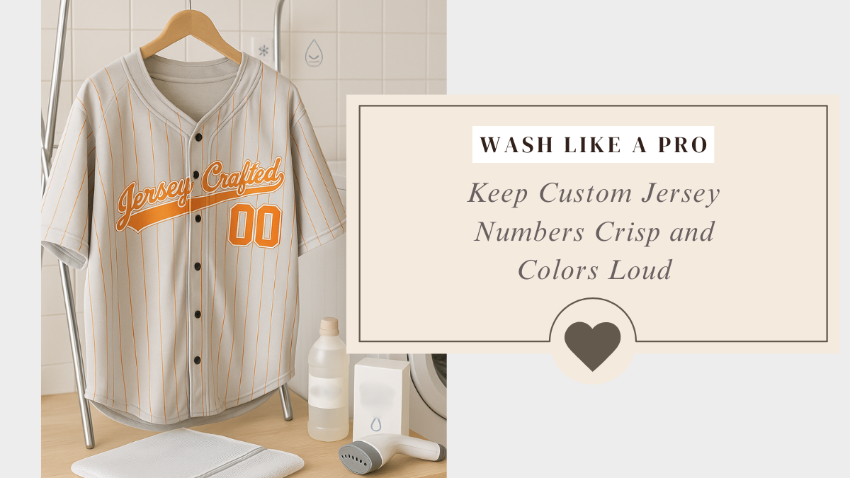 Wash Like a Pro: Keep Custom Jersey Numbers Crisp and Colors Loud