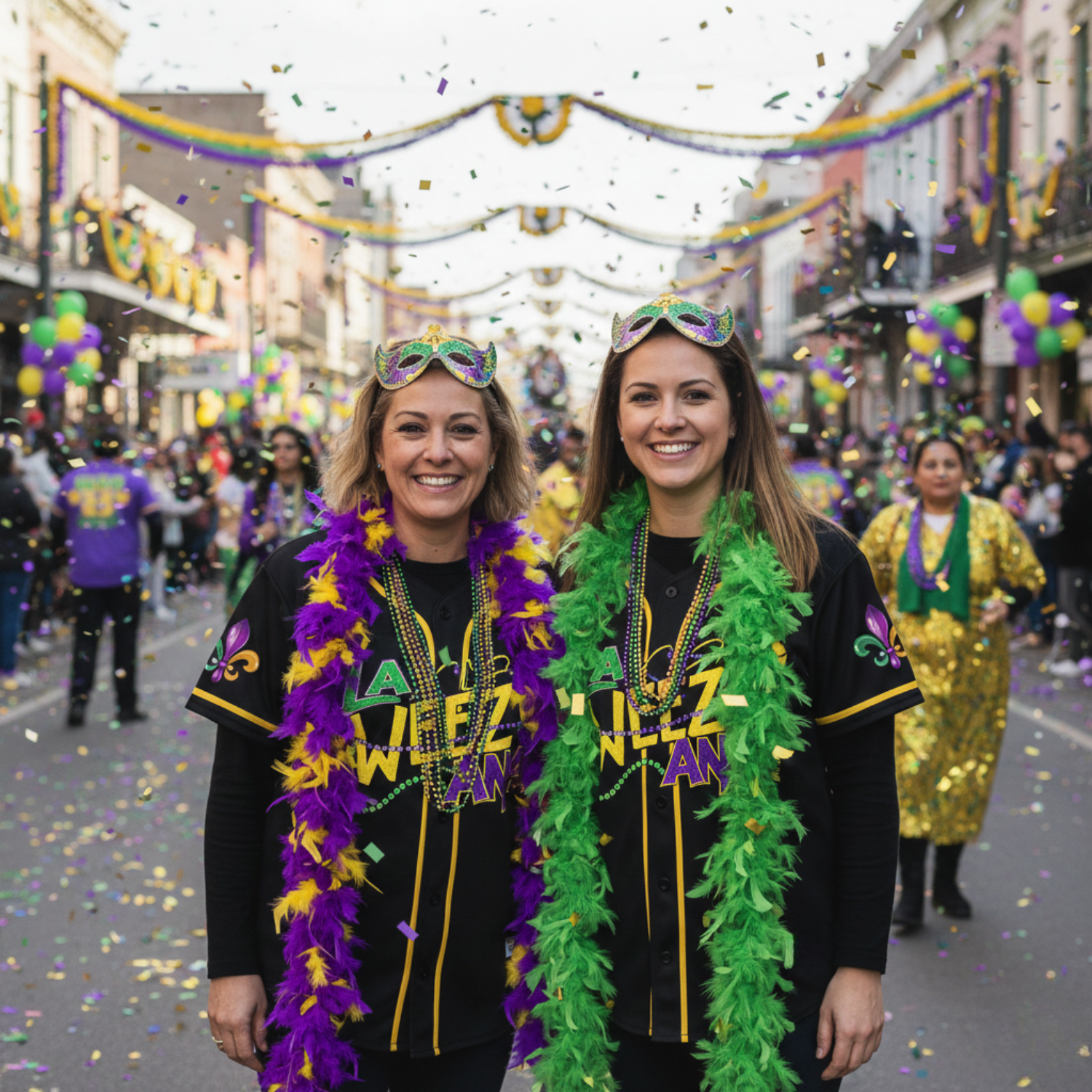 Custom Mardi Gras Baseball Jerseys – Add Your Name, Number & Logo