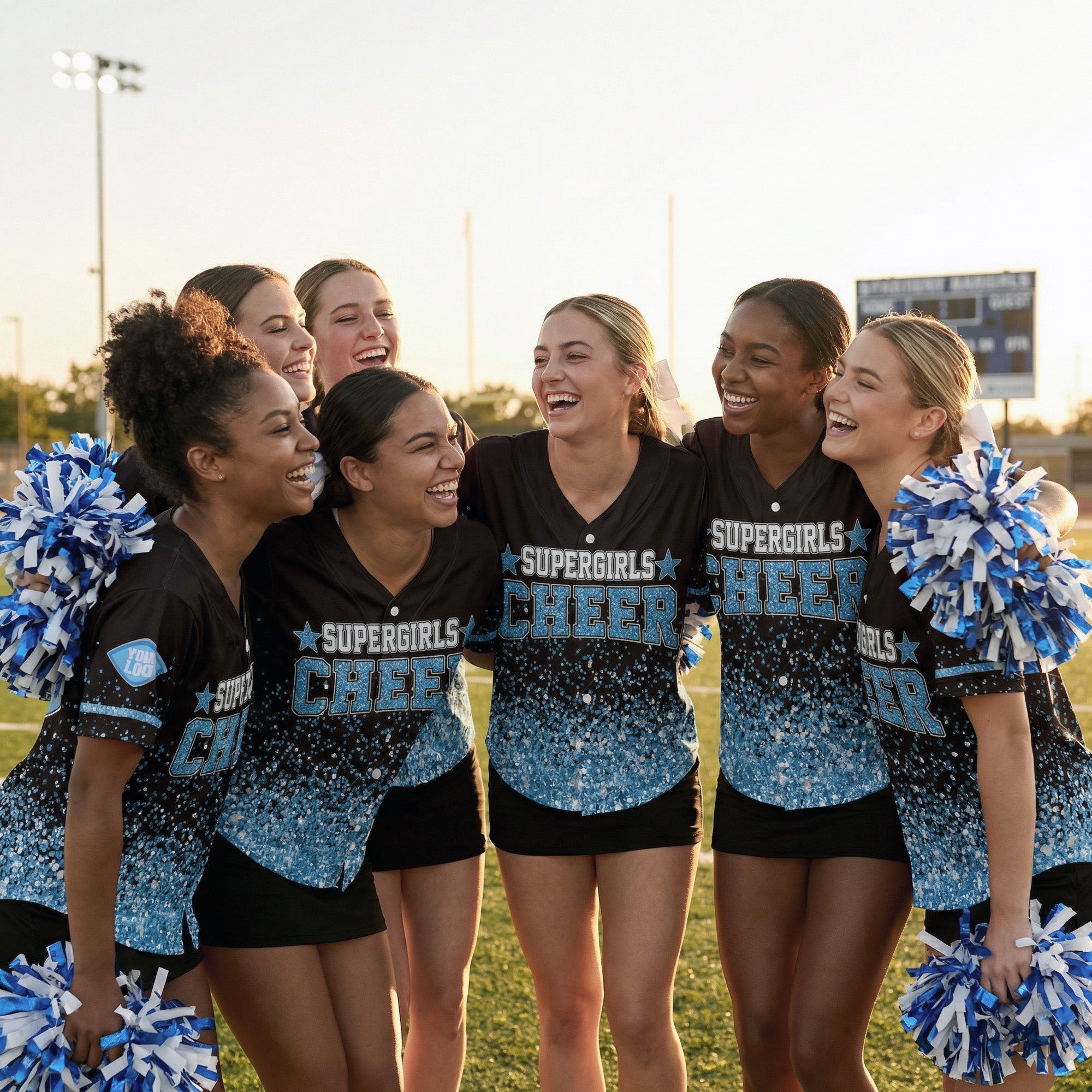 Custom Cheer Baseball Jerseys – Add Your Name, Number & Logo