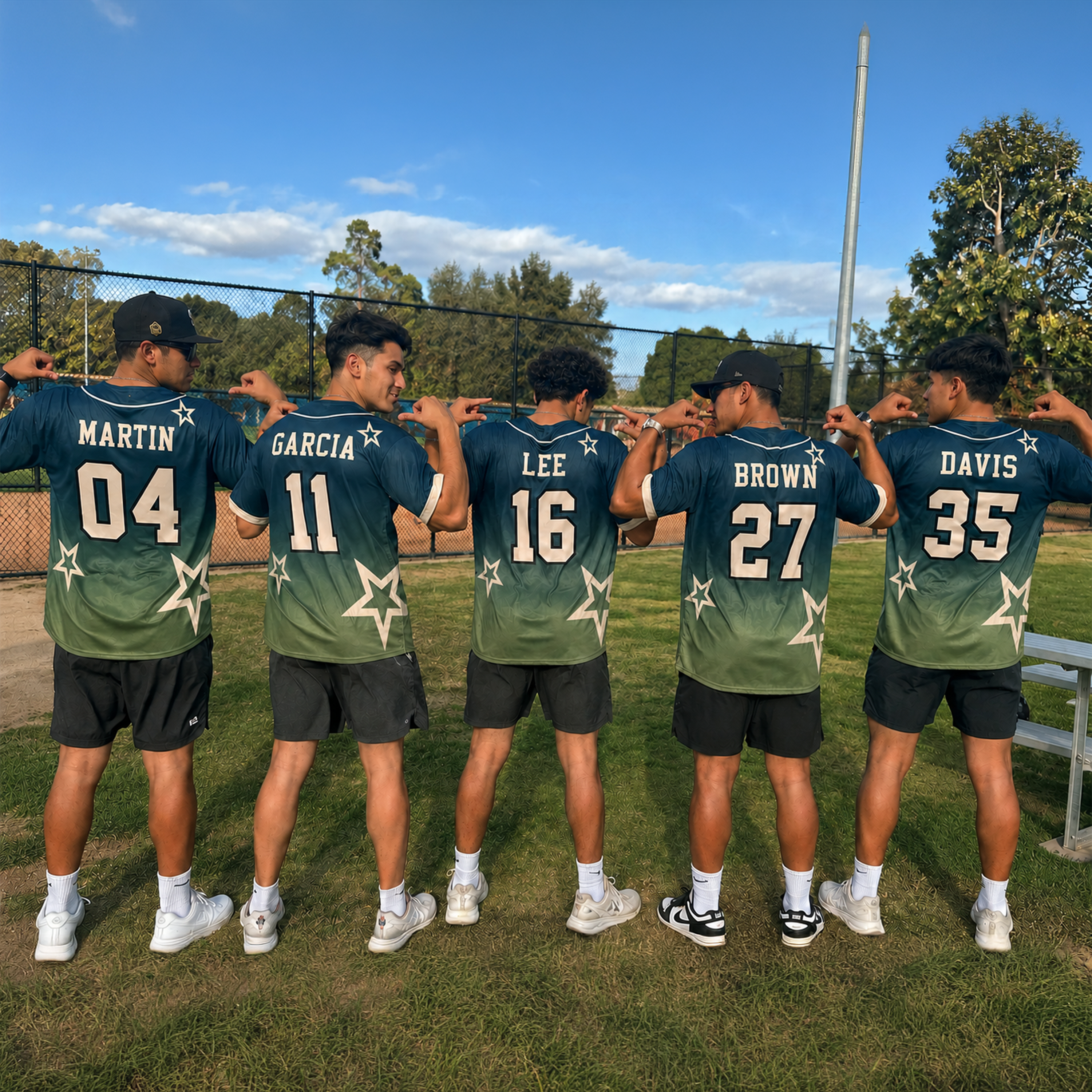 Custom Star Baseball Jerseys – Add Your Name, Number & Logo