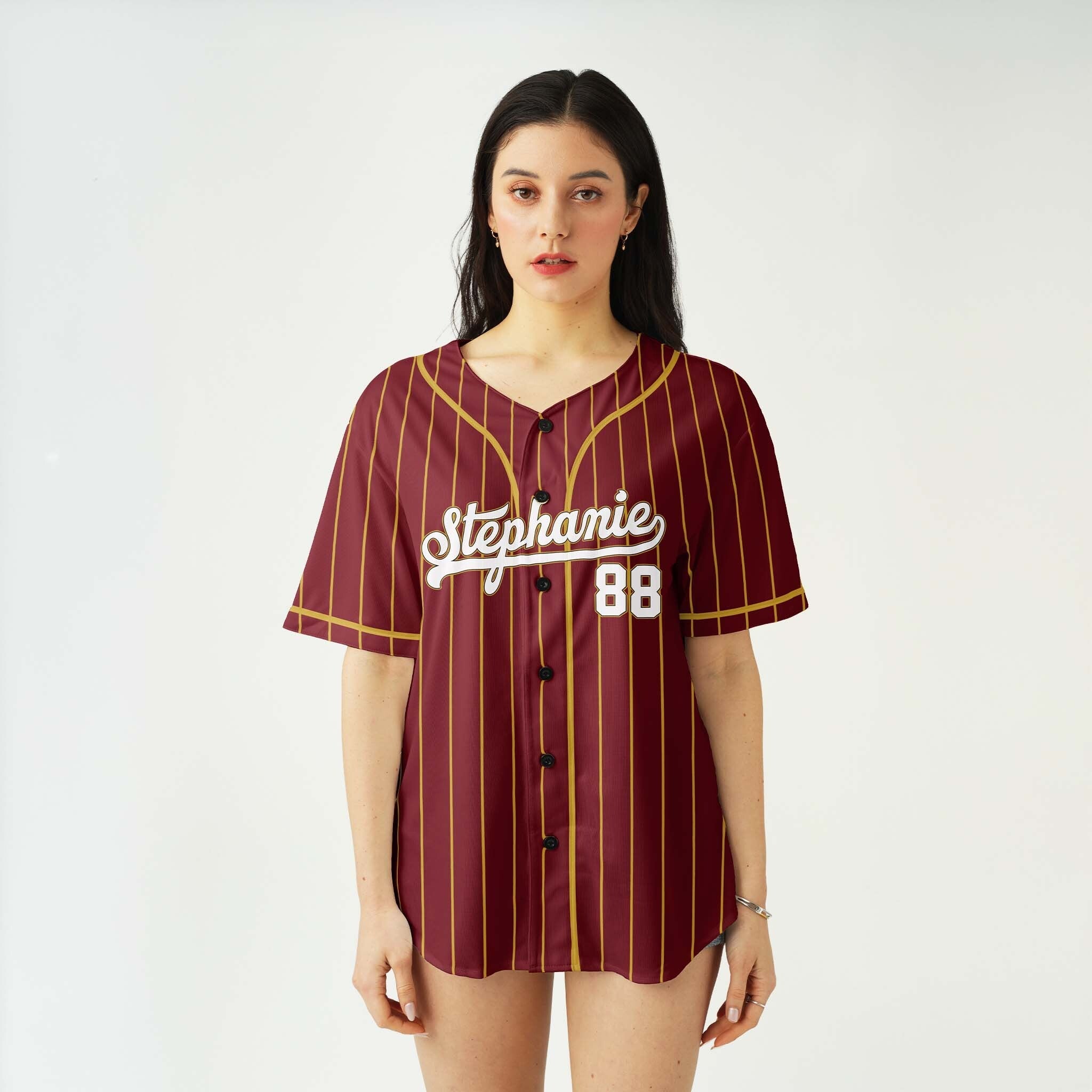 Custom Burgundy Baseball Jerseys – Add Your Name, Number & Logo