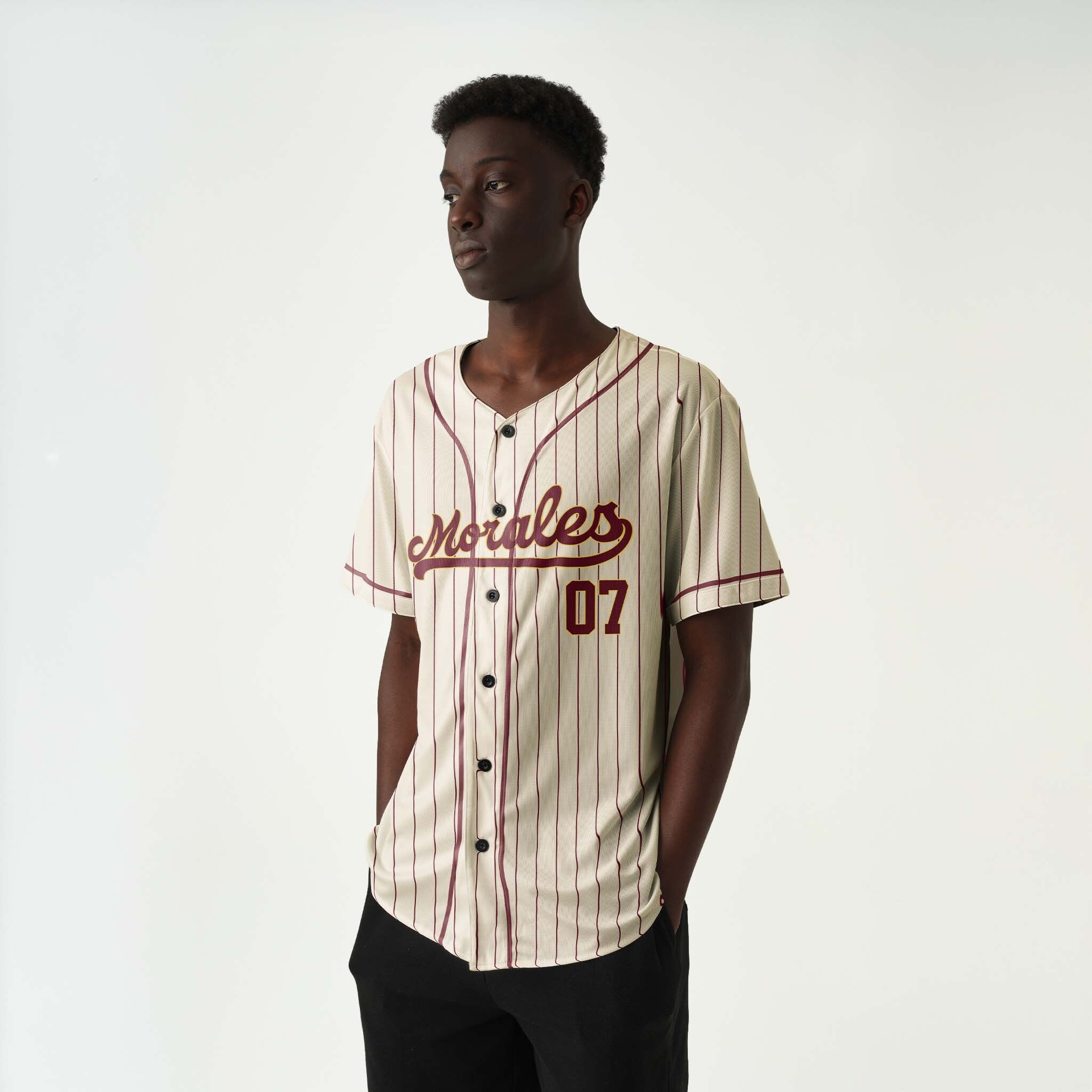 Custom Cream Baseball Jerseys – Add Your Name, Number & Logo