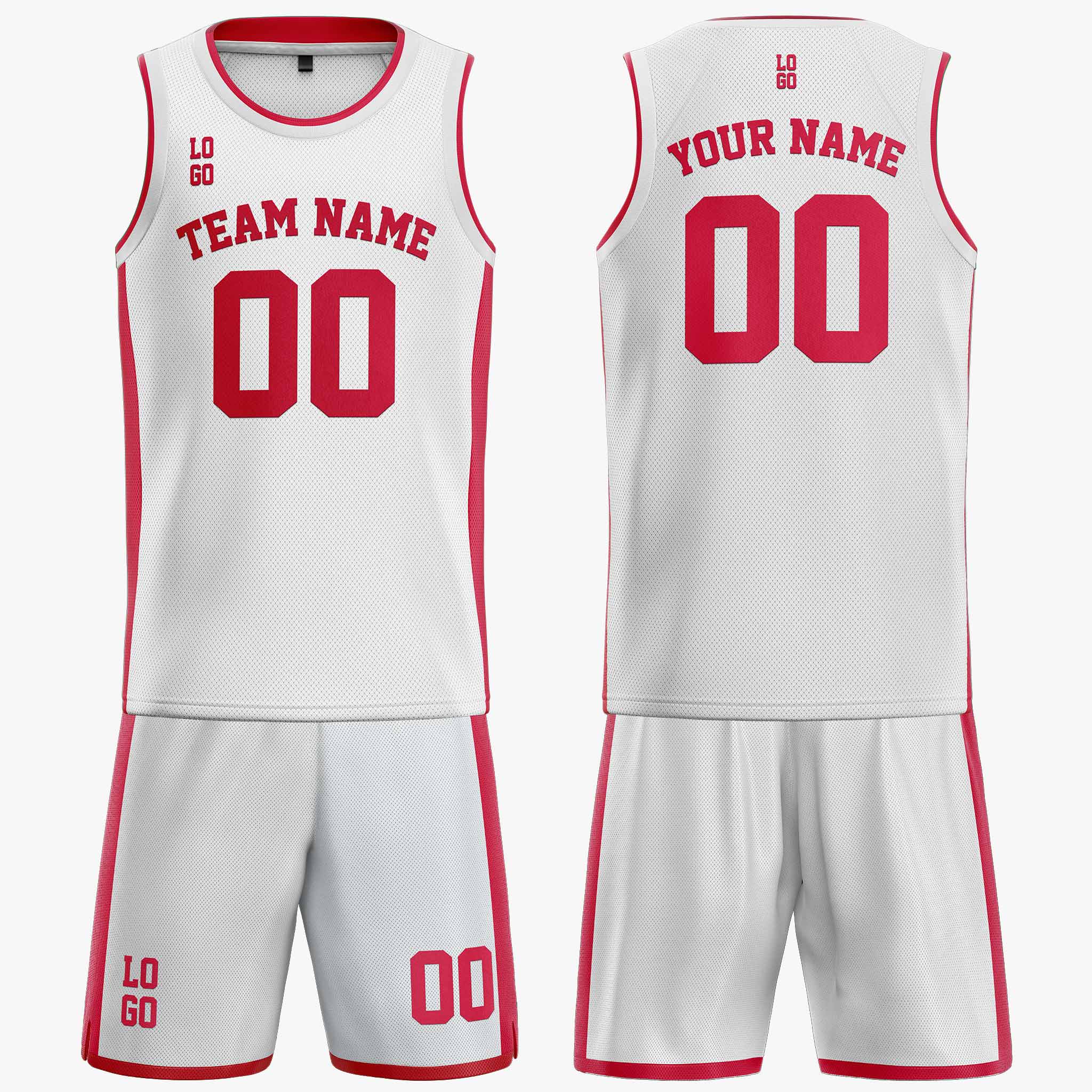 Custom White Basketball Jerseys – Add Your Name, Number & Logo