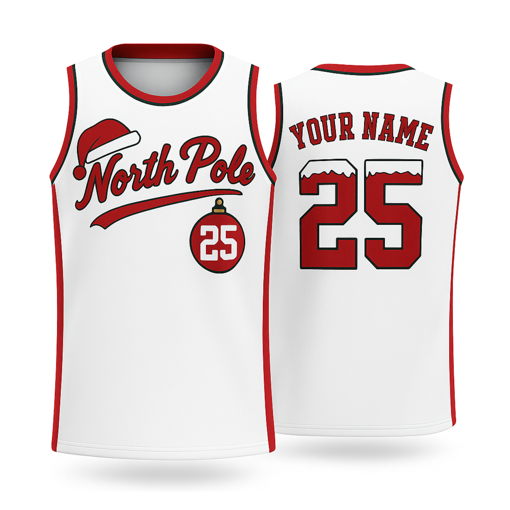 Custom Christmas Basketball Jerseys