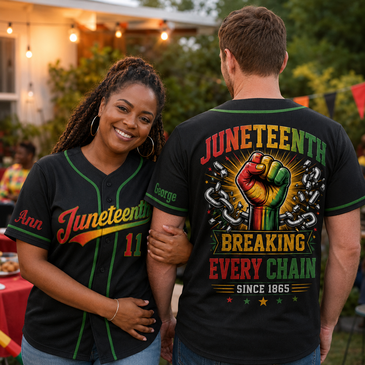 Custom Juneteenth Baseball Jerseys
