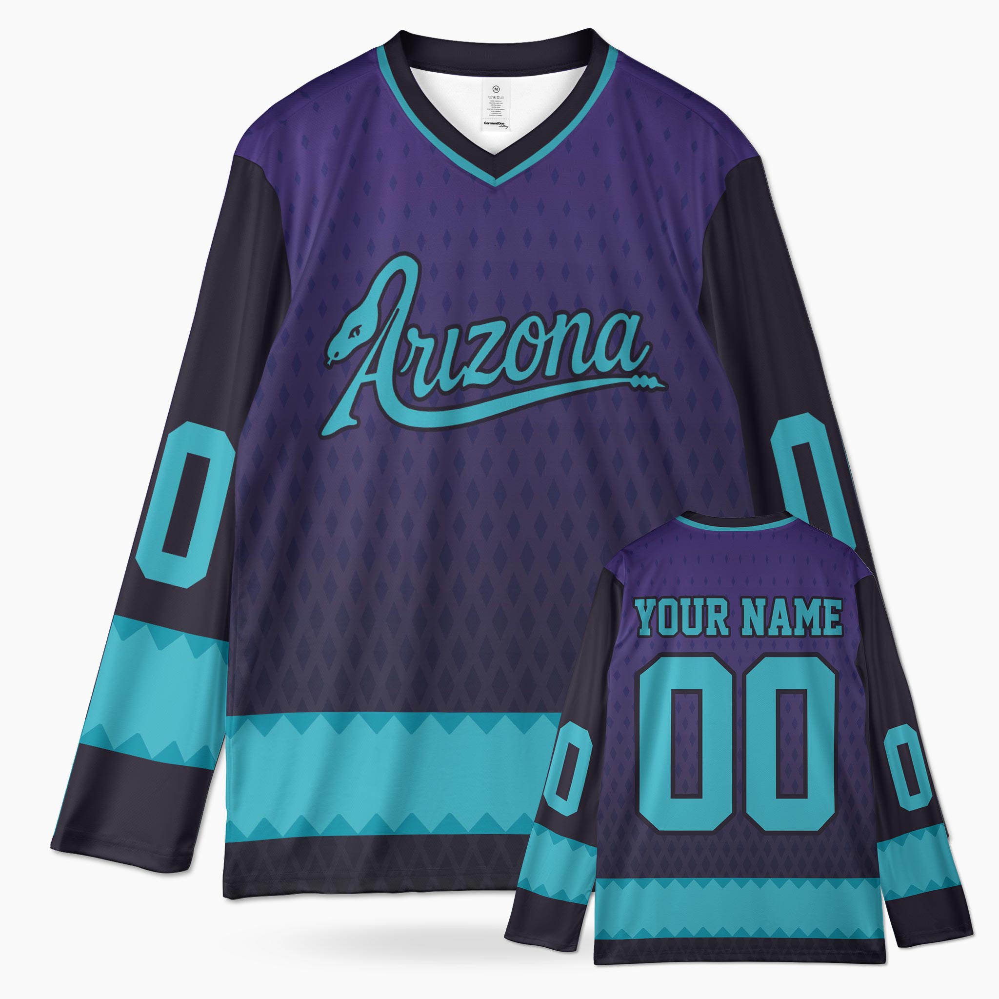 Custom City Hockey Jersey - Arizona Purple - Design Your Own