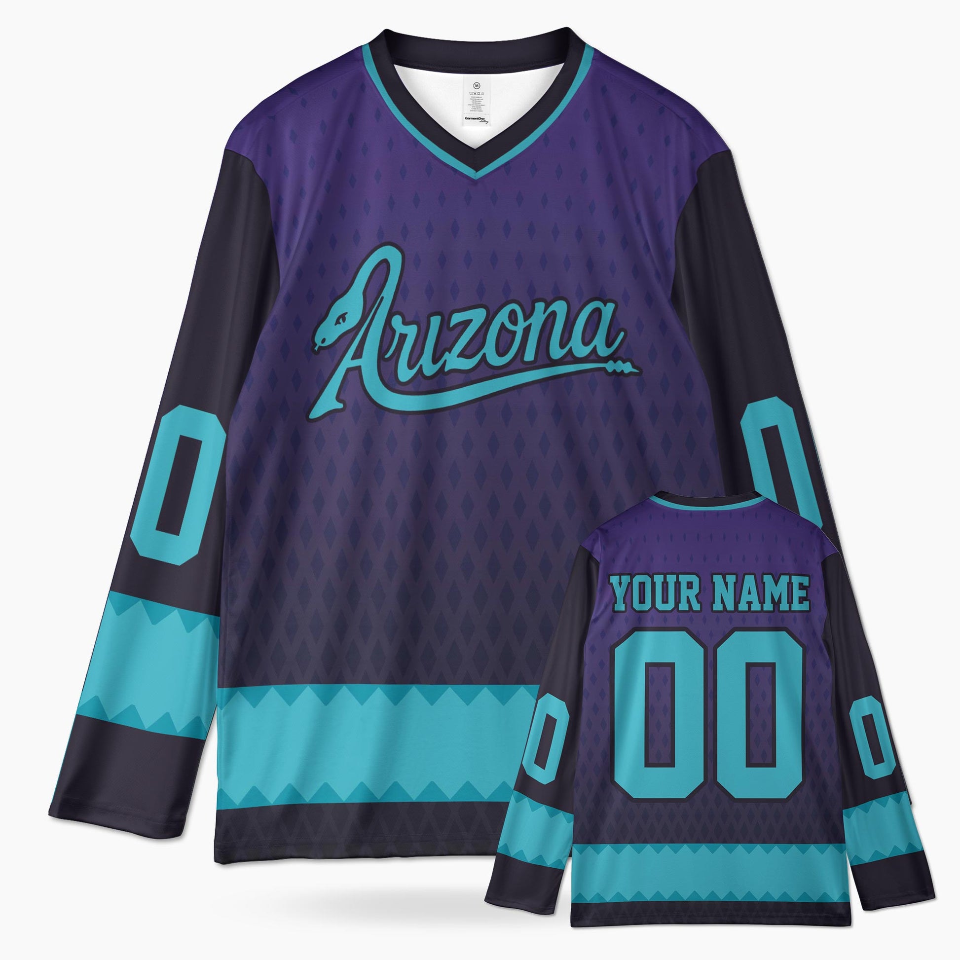 Custom City Hockey Jersey - Arizona Purple - Design Your Own