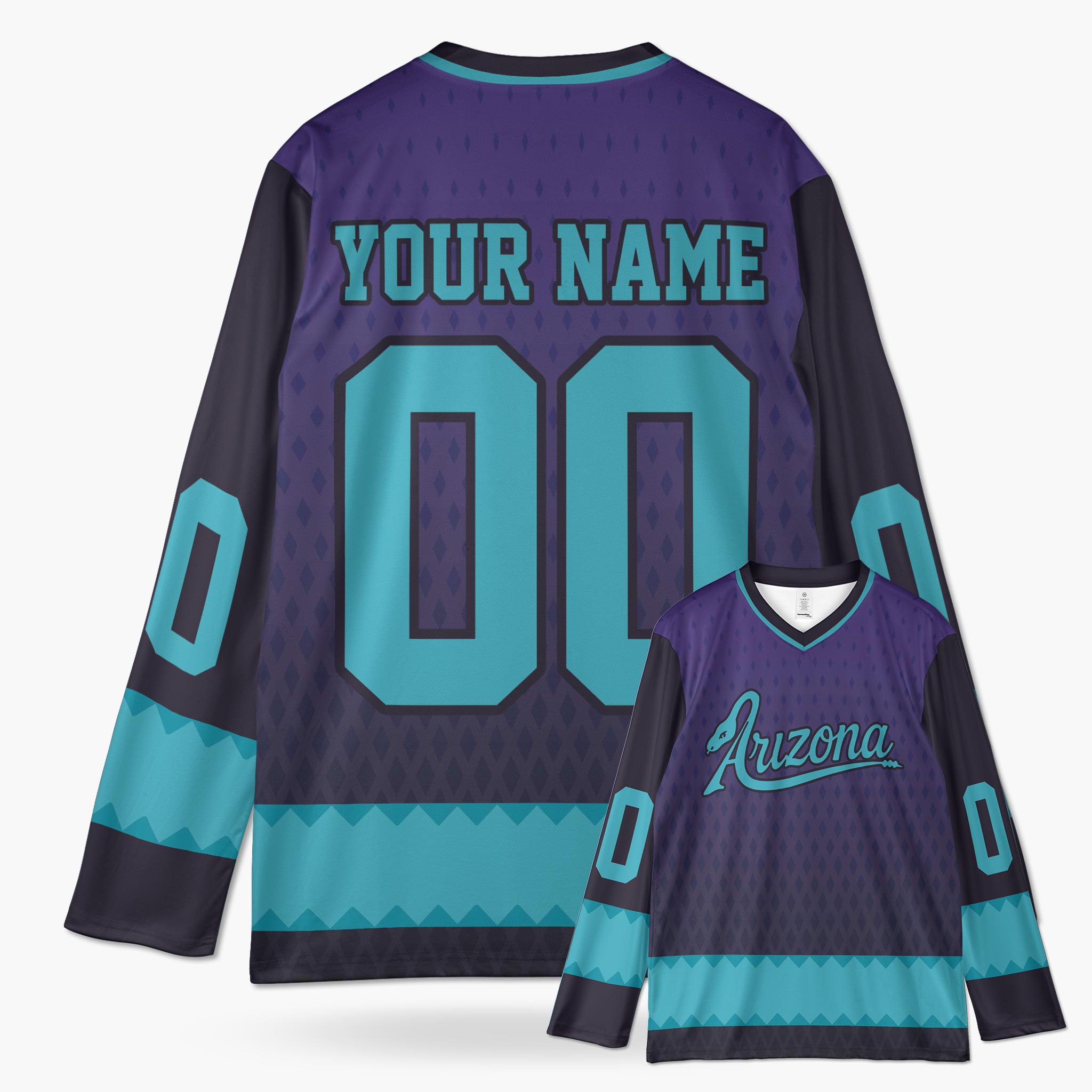 Custom City Hockey Jersey - Arizona Purple - Design Your Own