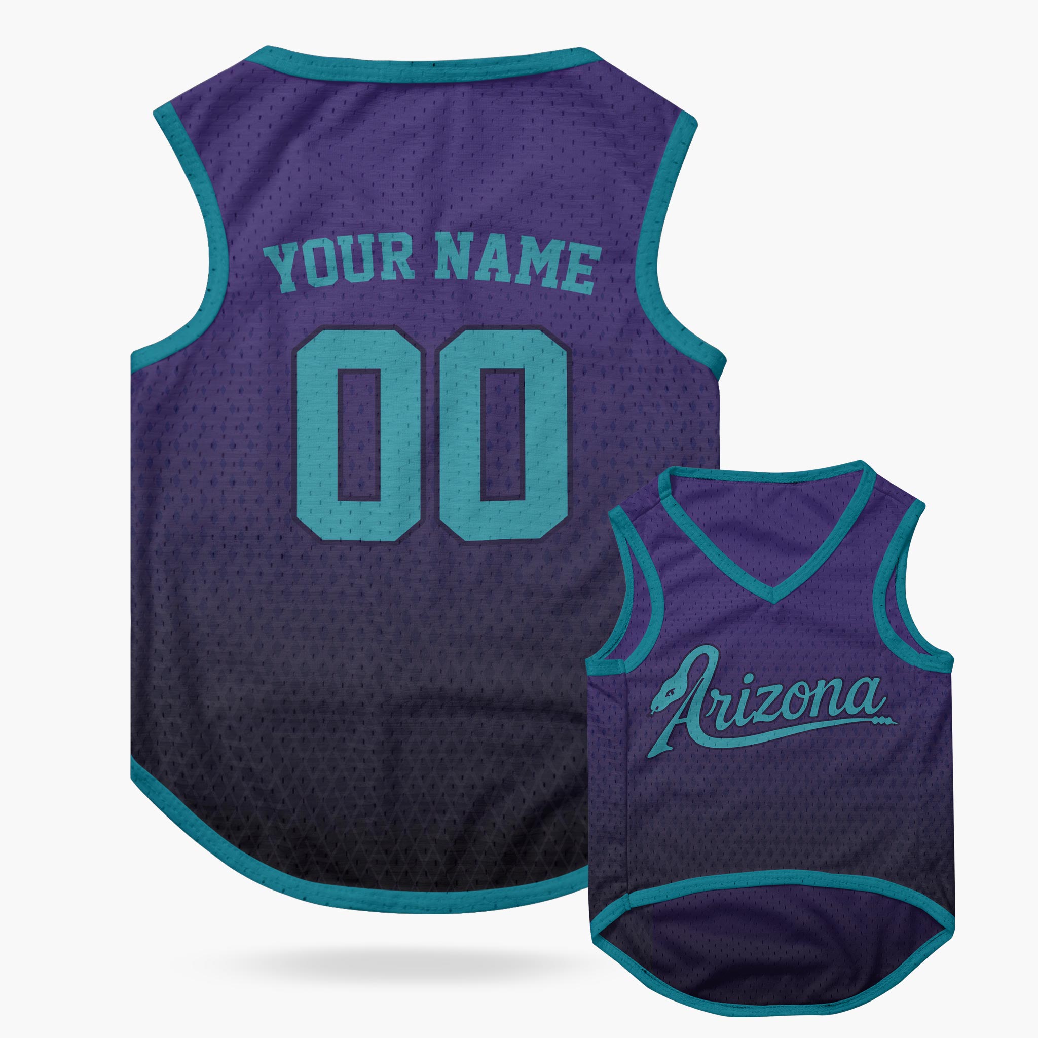 Custom City Pet Jersey Arizona Purple - Design Your Own