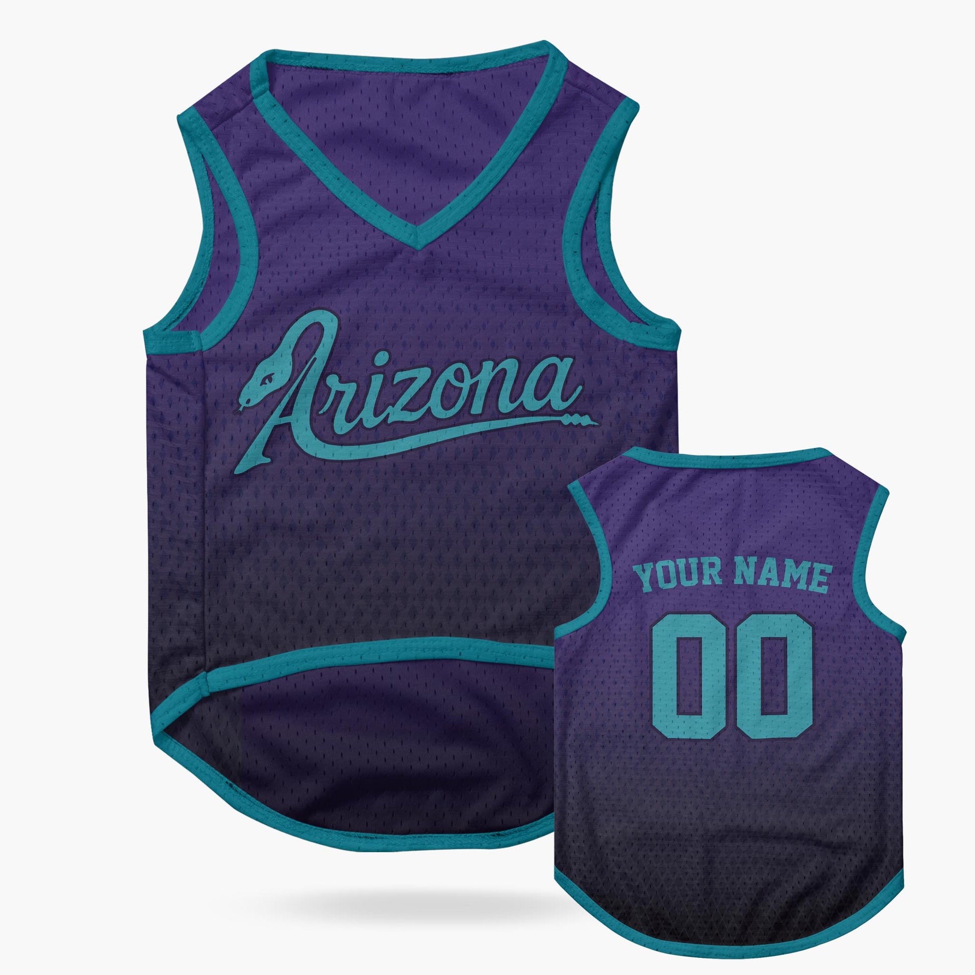 Custom City Pet Jersey Arizona Purple - Design Your Own