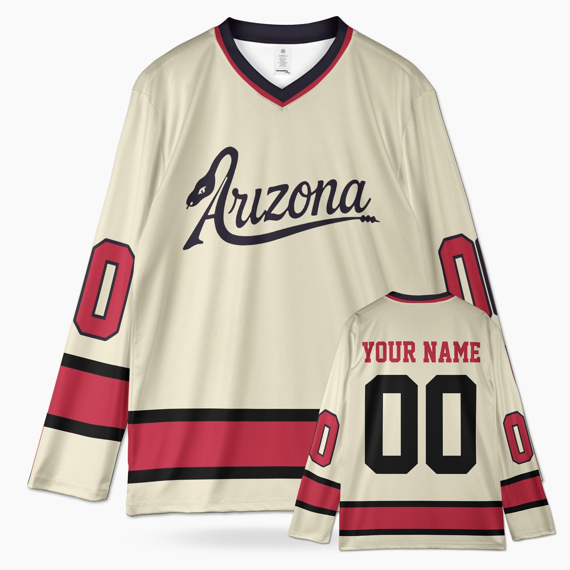 Custom City Hockey Jersey - Arizona Beige - Design Your Own