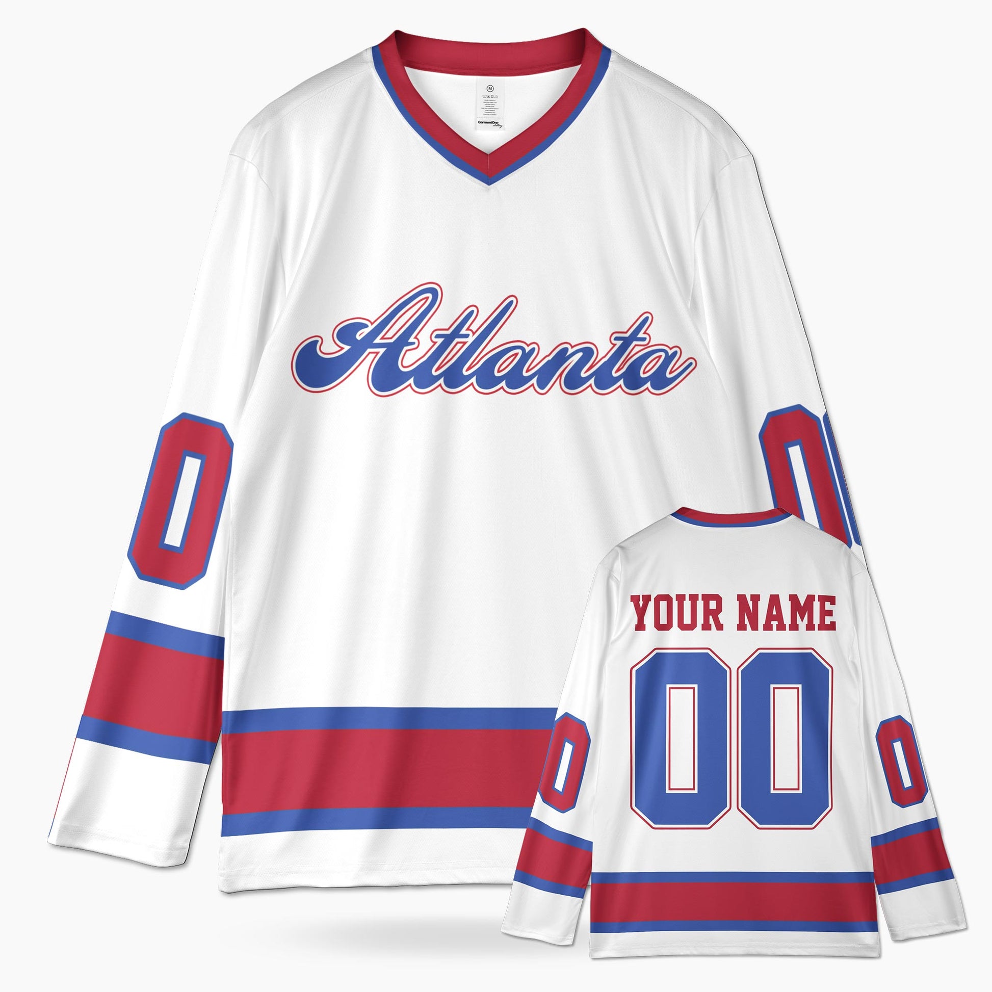 Custom City Hockey Jersey - Atlanta White - Design Your Own