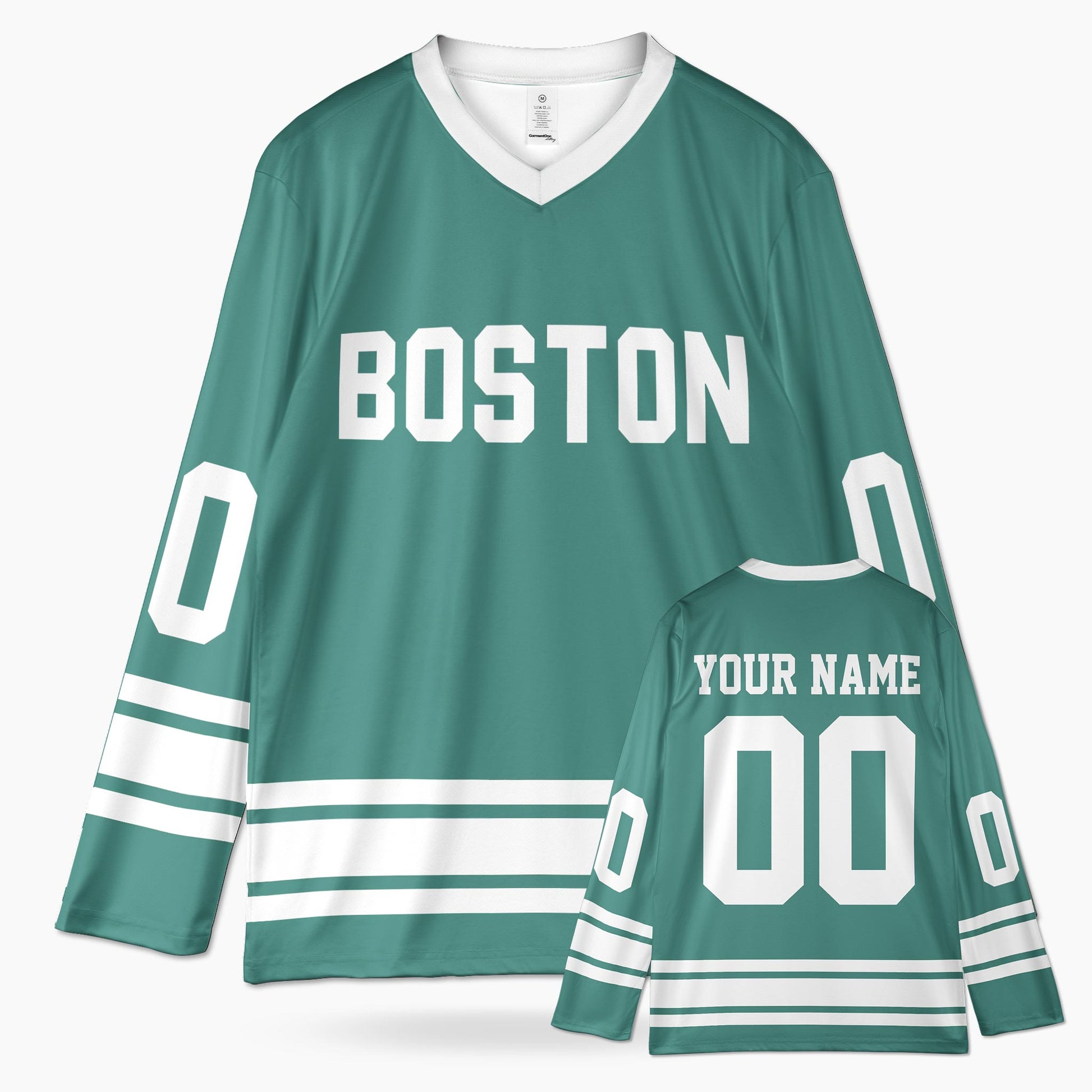 Custom City Hockey Jersey - Boston Green - Design Your Own