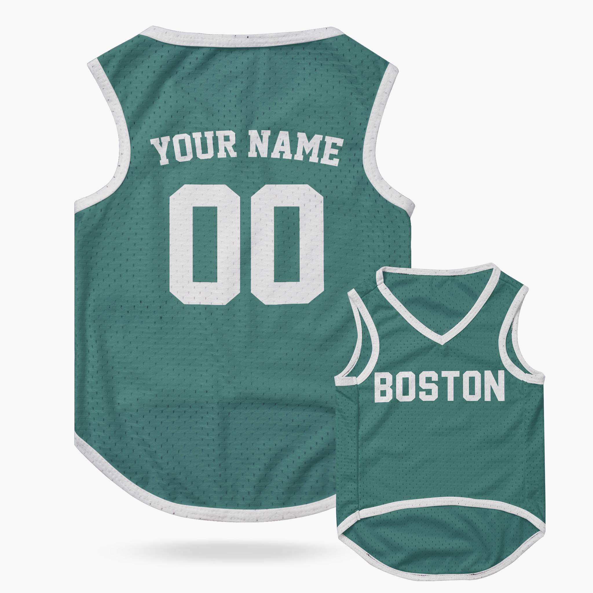 Custom City Pet Jersey Boston Green - Design Your Own
