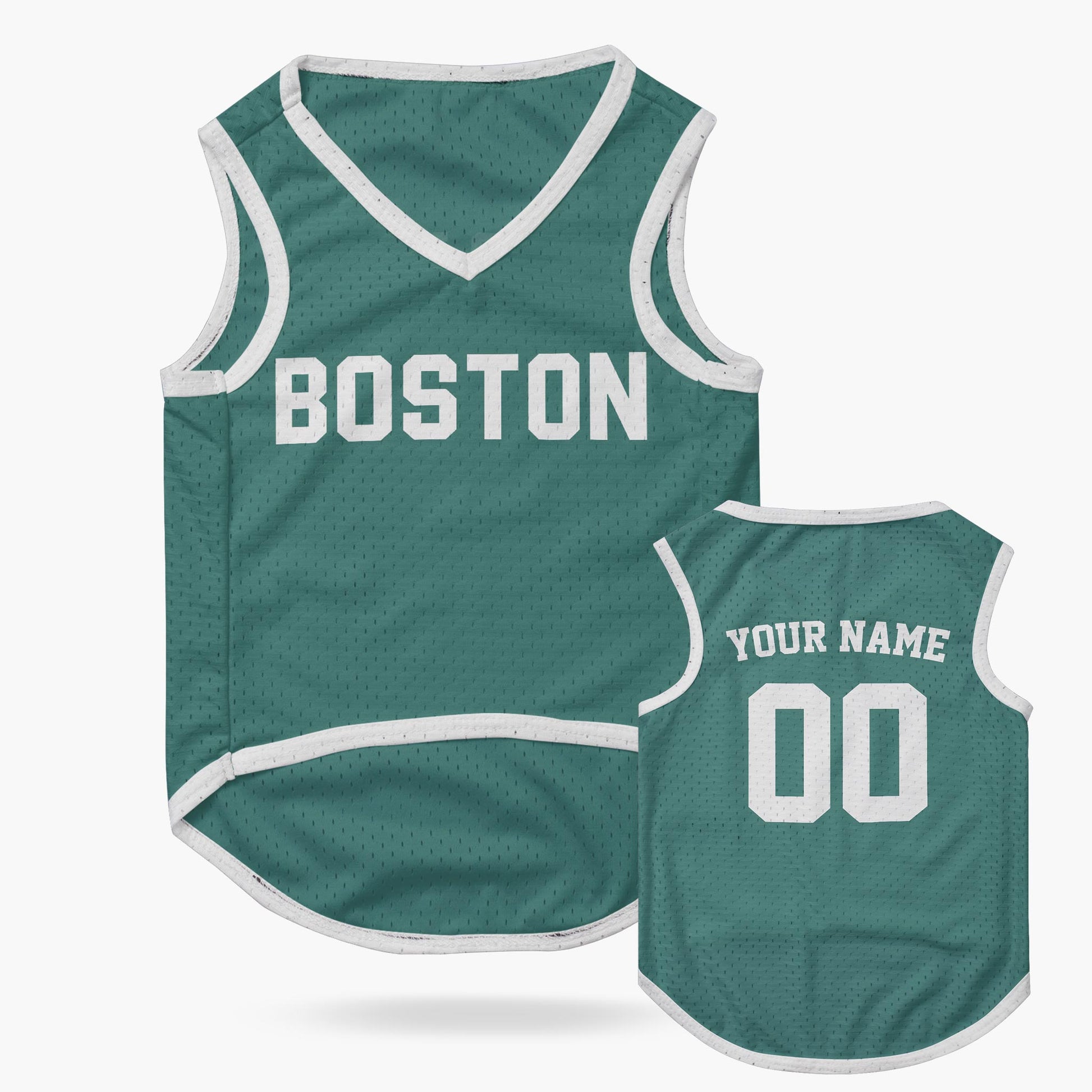 Custom City Pet Jersey Boston Green - Design Your Own