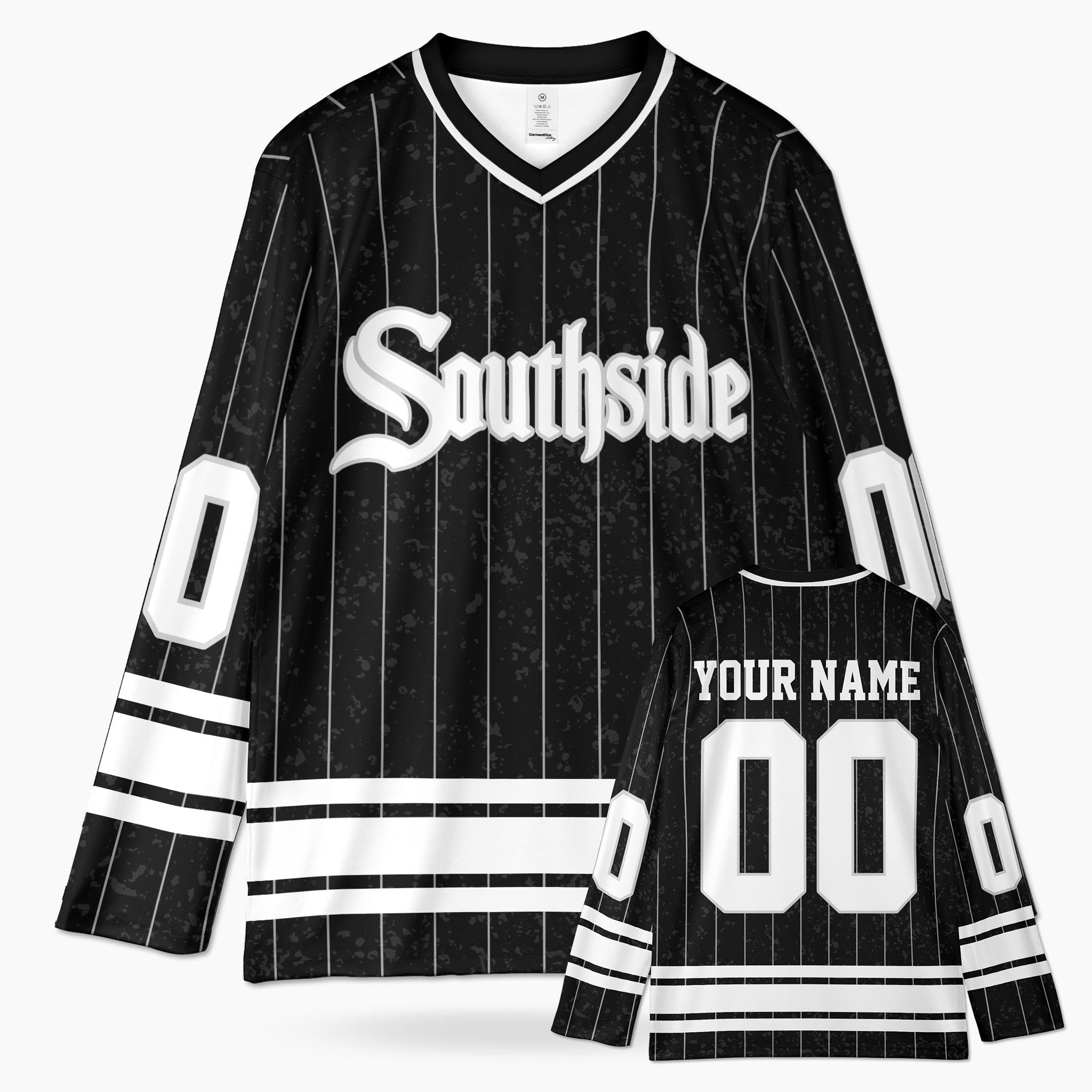 Custom City Hockey Jersey - Chicago Southside Black - Design Your Own