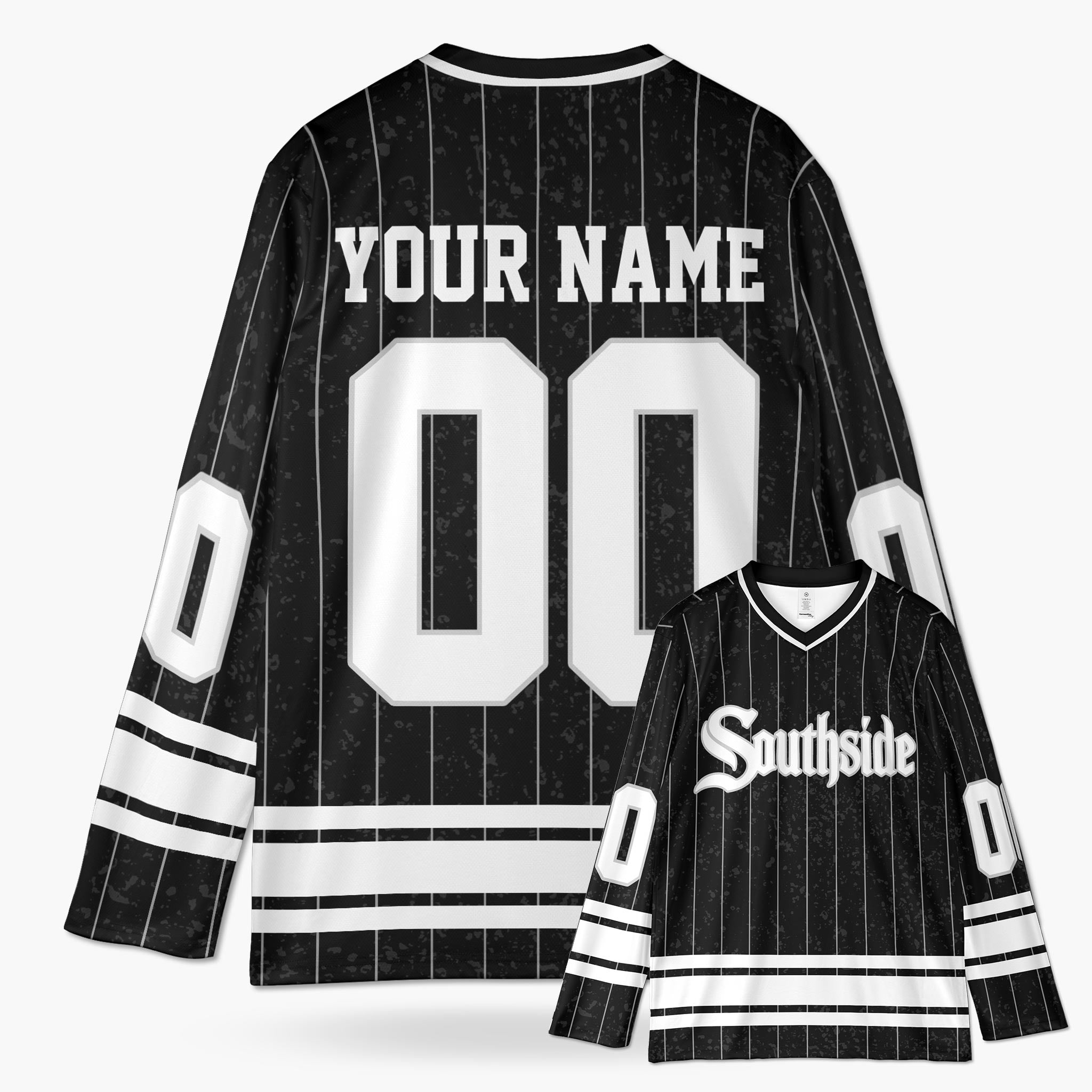 Custom City Hockey Jersey - Chicago Southside Black - Design Your Own