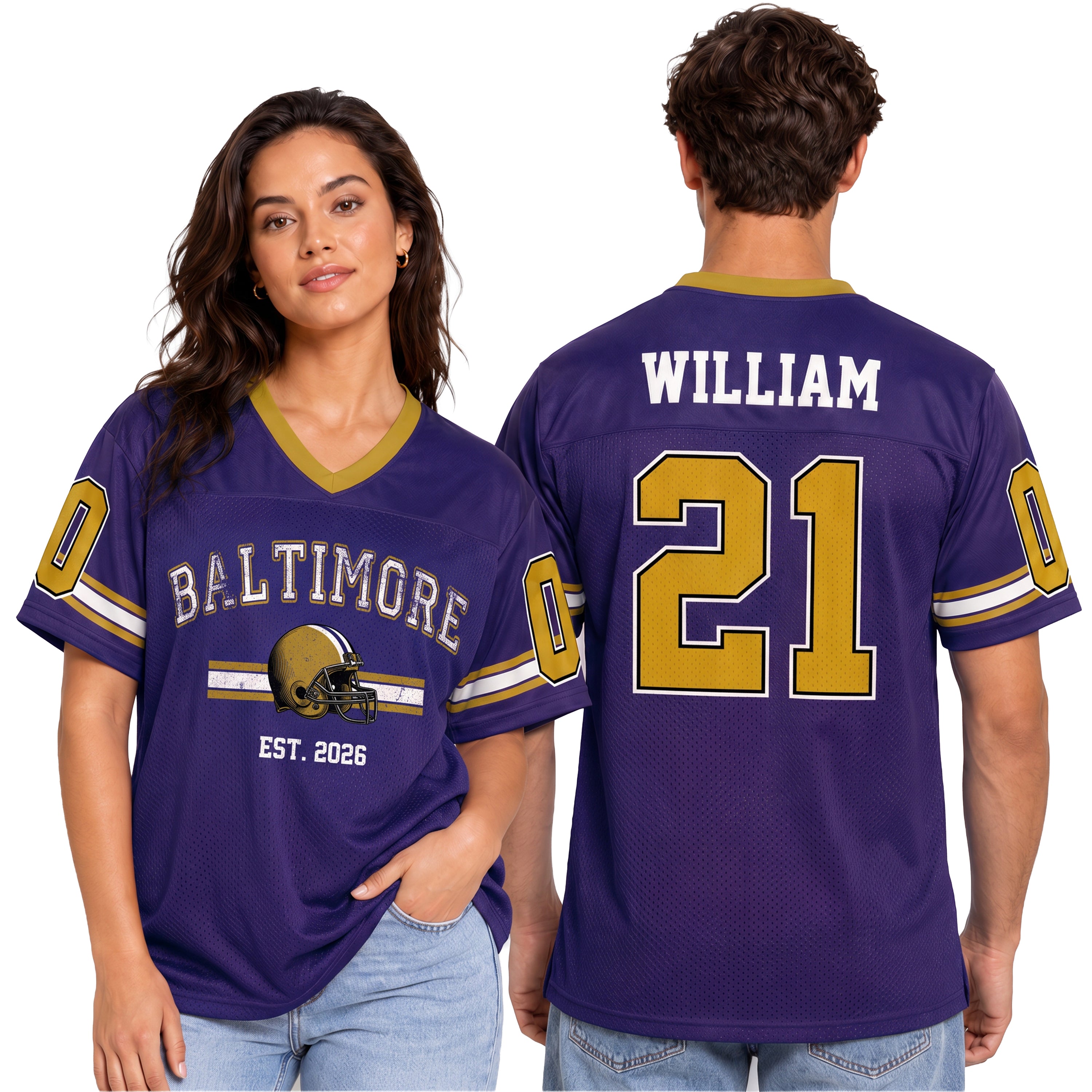 Custom City Football Jersey Baltimore - Design Your Own