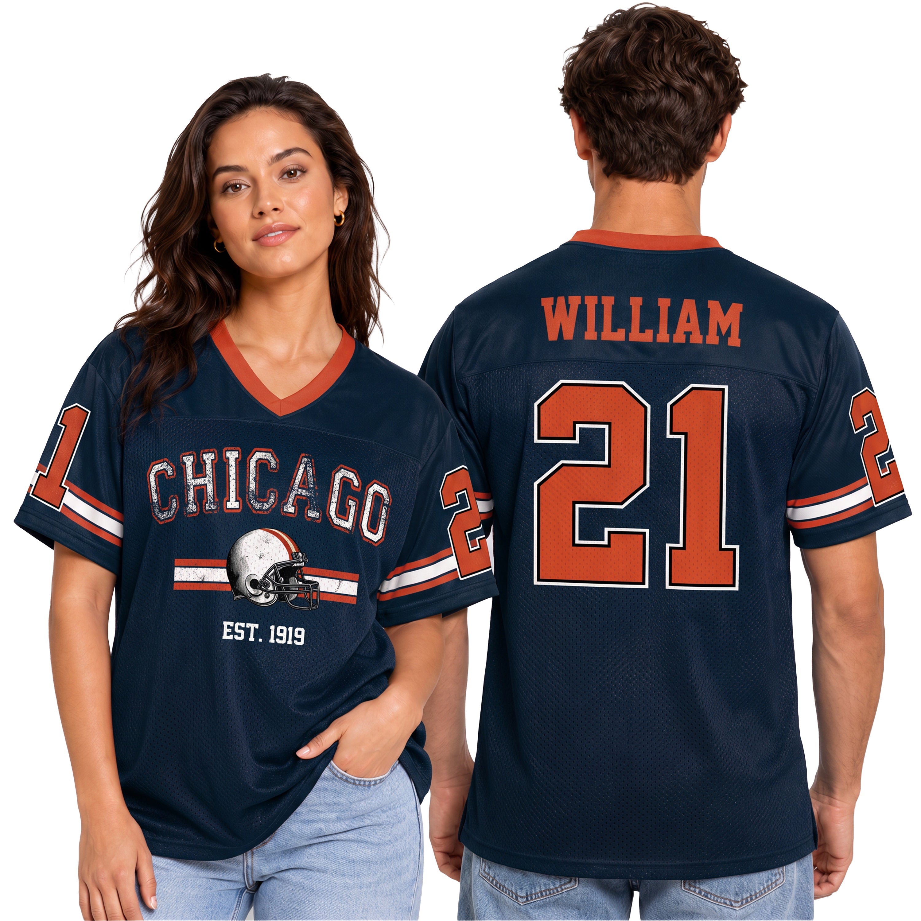 Custom City Football Jersey Chicago - Design Your Own