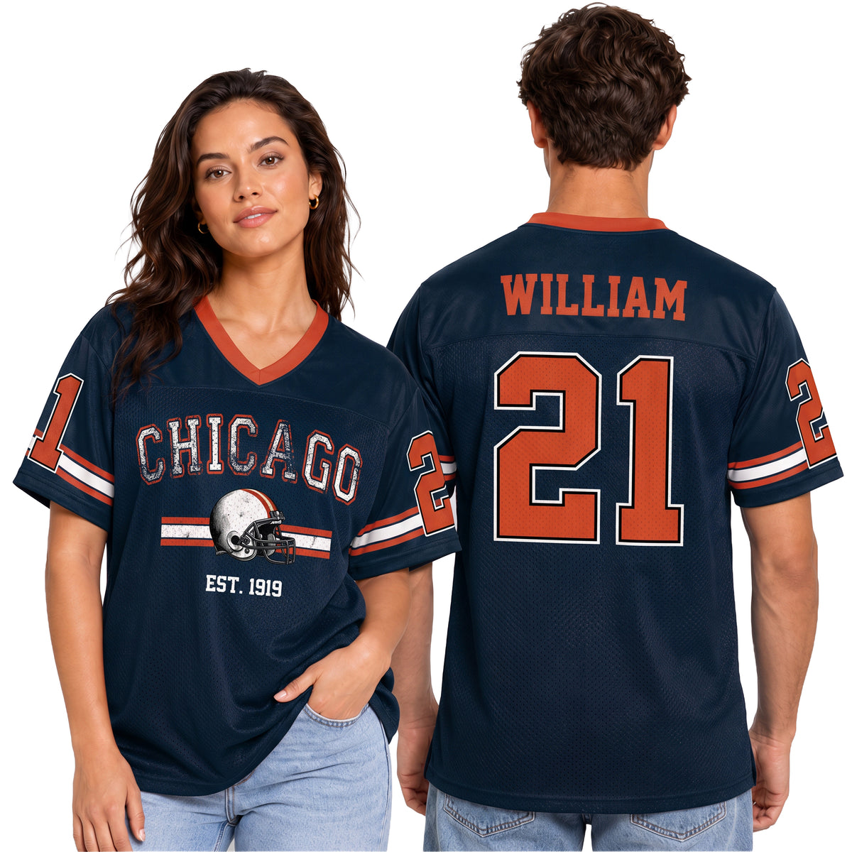 Custom City Football Jersey Chicago - Design Your Own