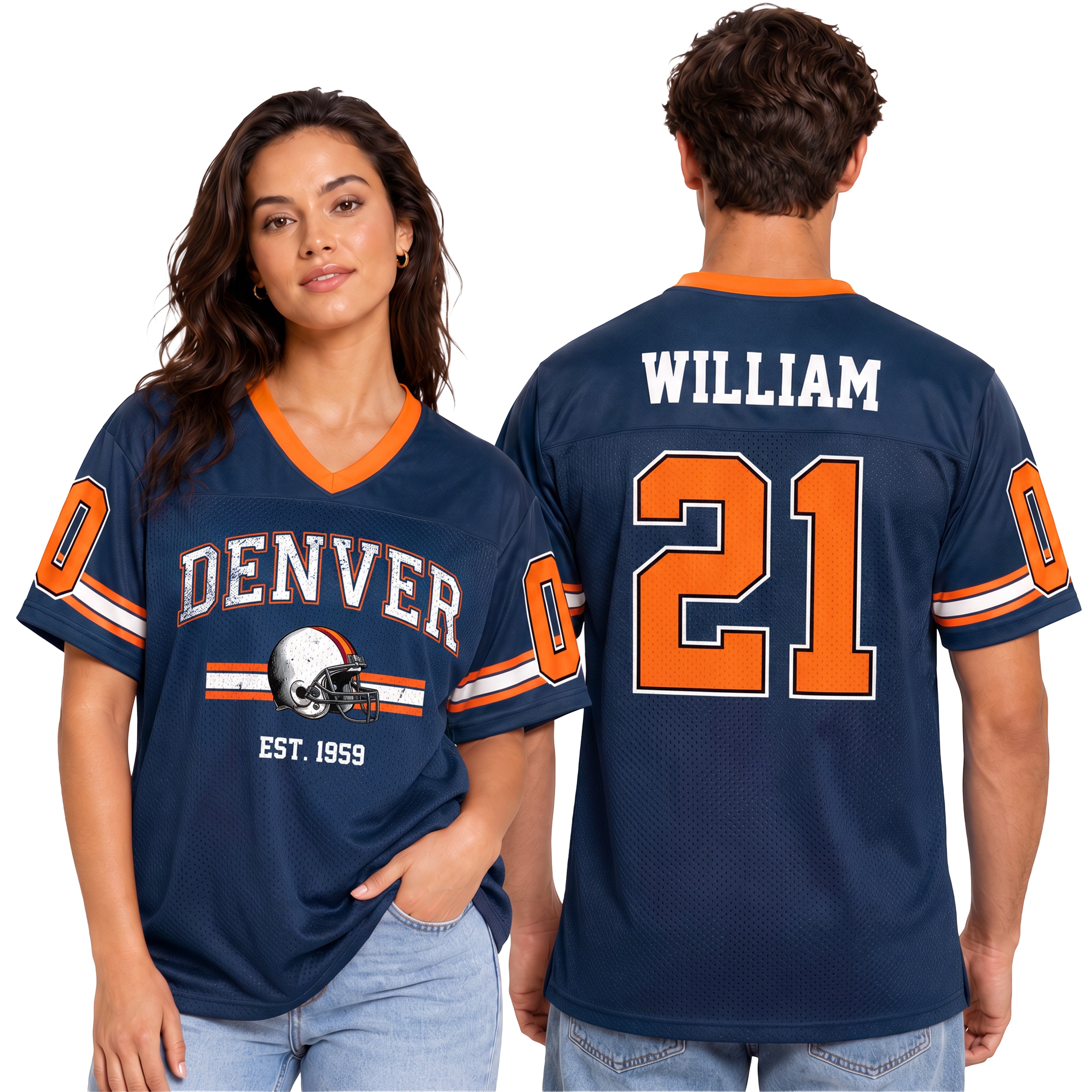 Custom City Football Jersey Denver - Design Your Own