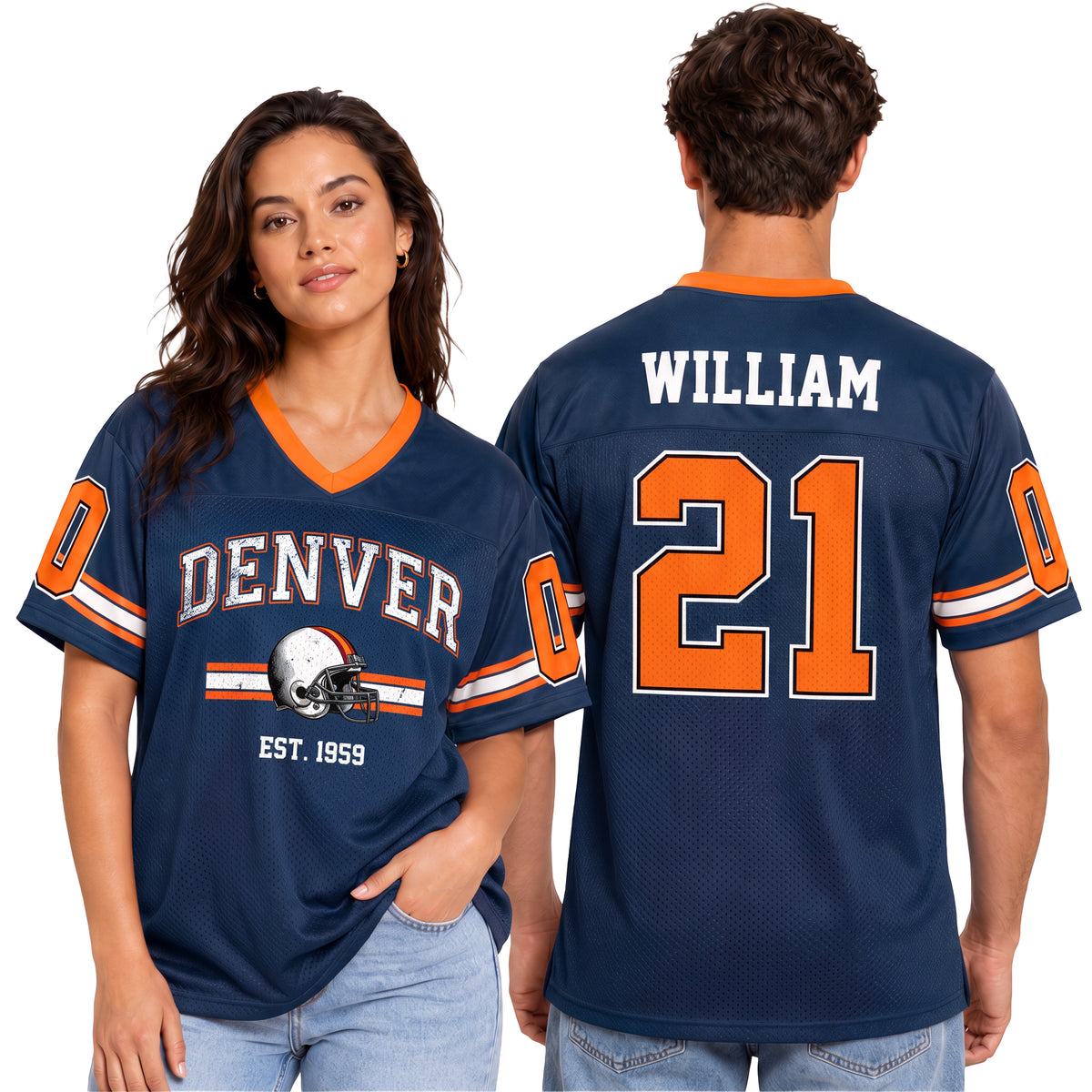 Custom City Football Jersey Denver - Design Your Own