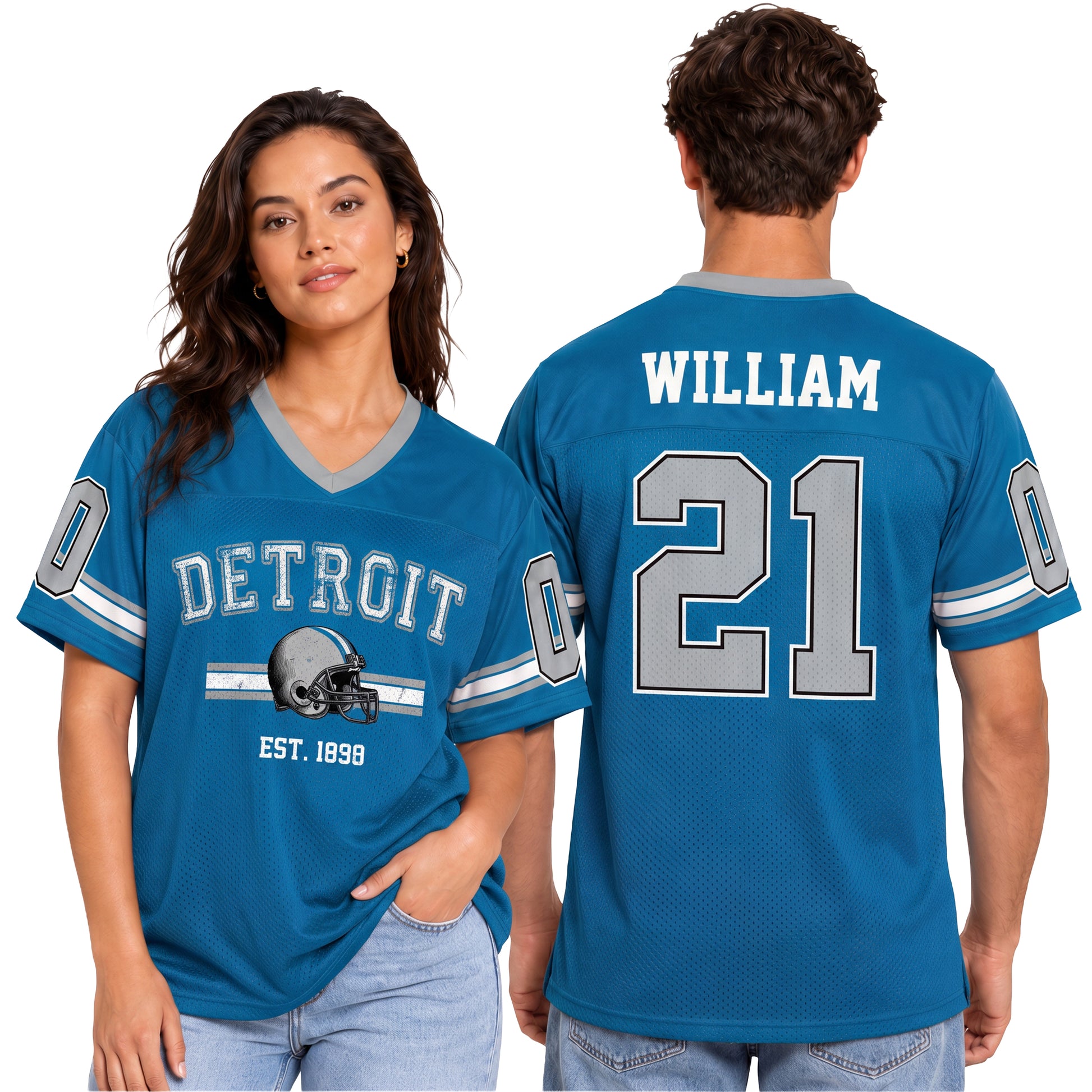 Custom City Football Jersey Detroit - Design Your Own