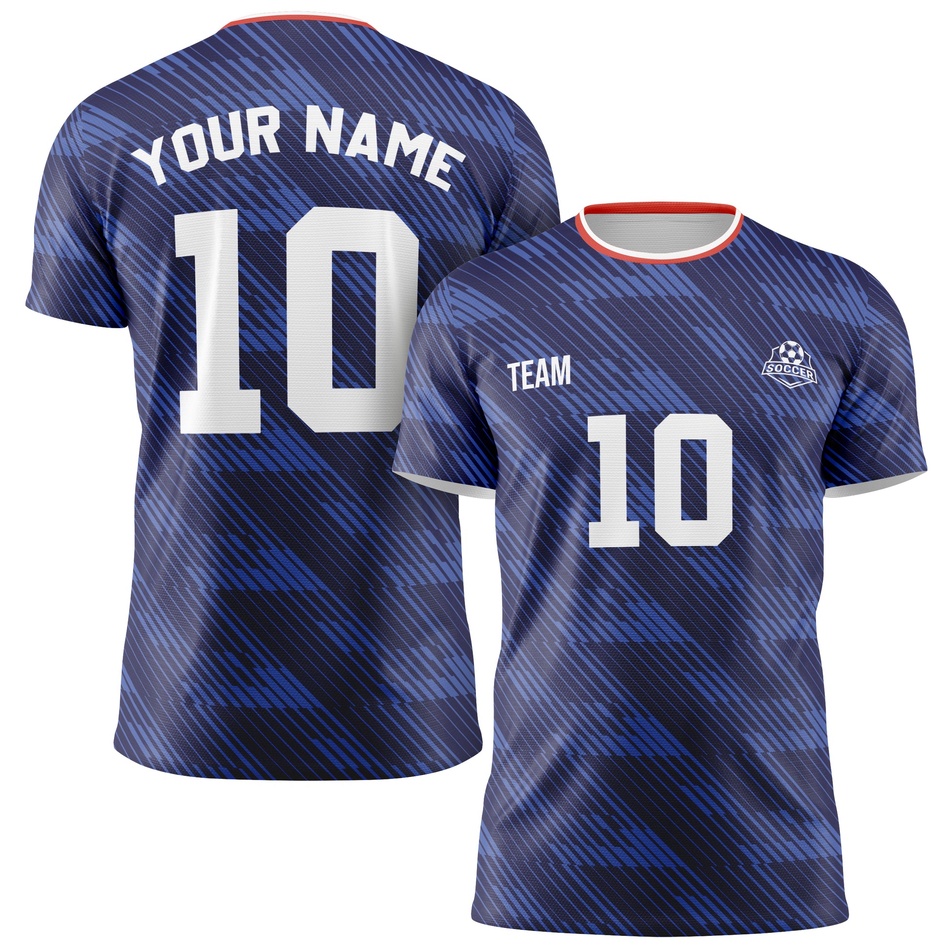 Custom France Soccer Jersey 2026 Navy and White - Design Your Own