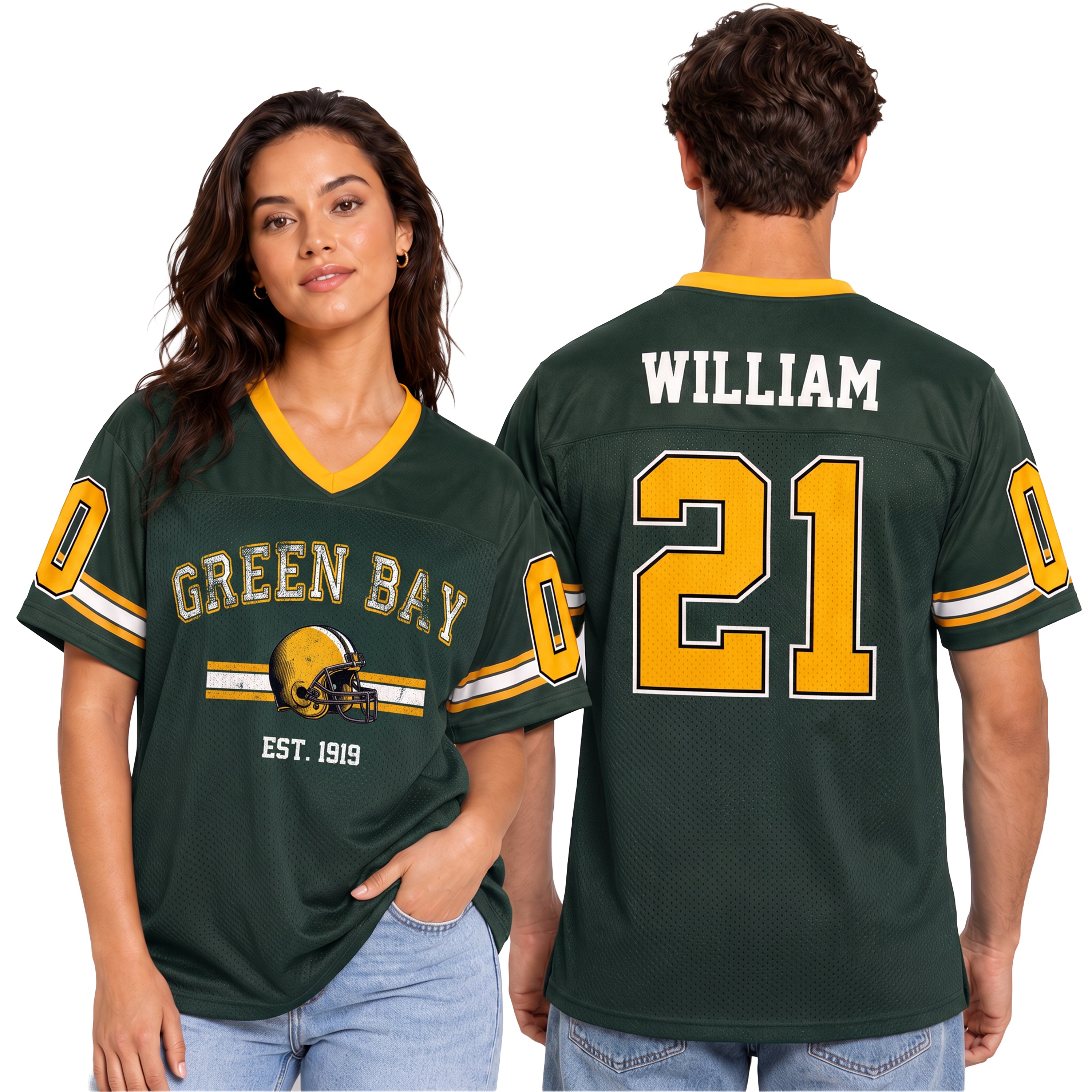 Custom City Football Jersey Green Bay - Design Your Own