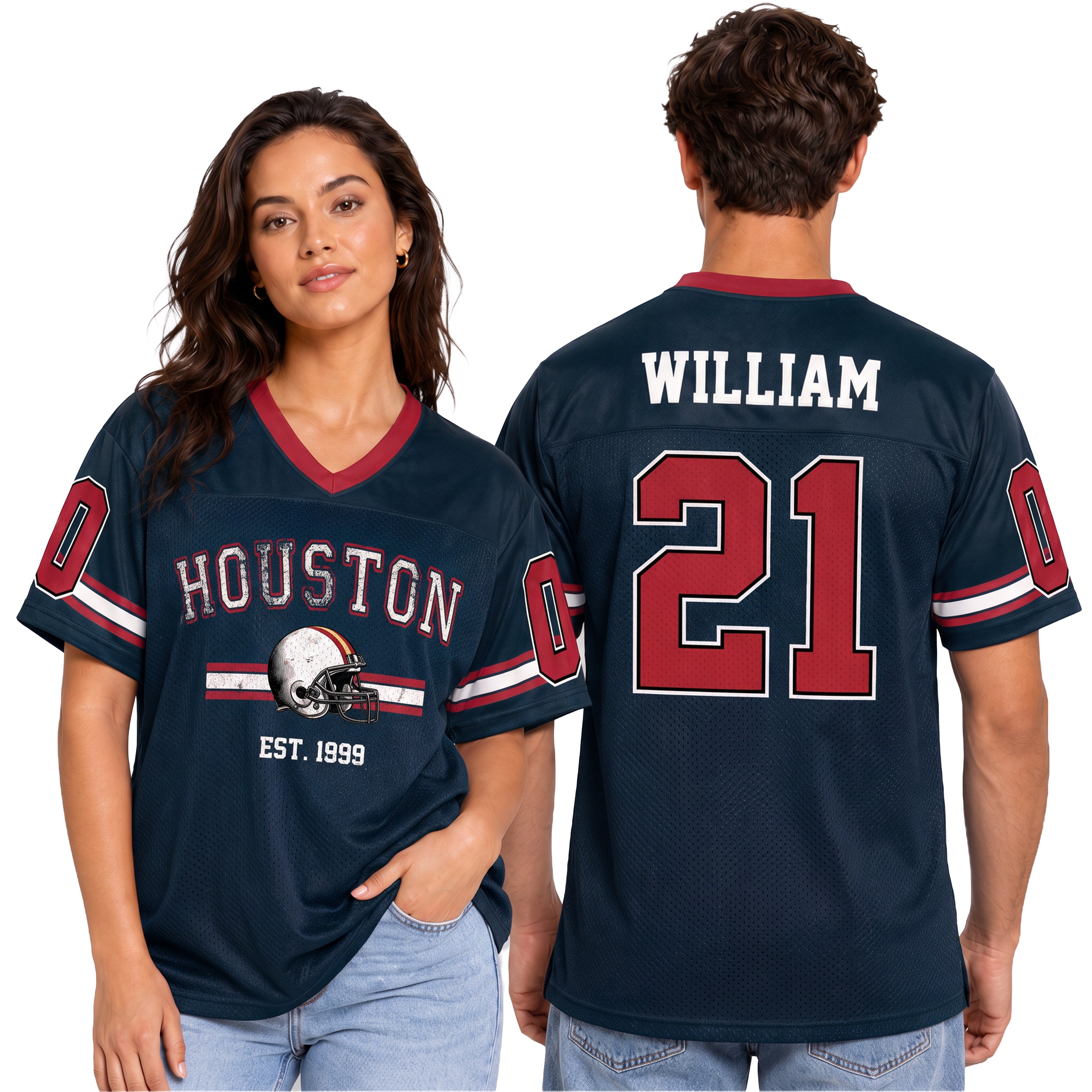 Custom City Football Jersey Houston - Design Your Own