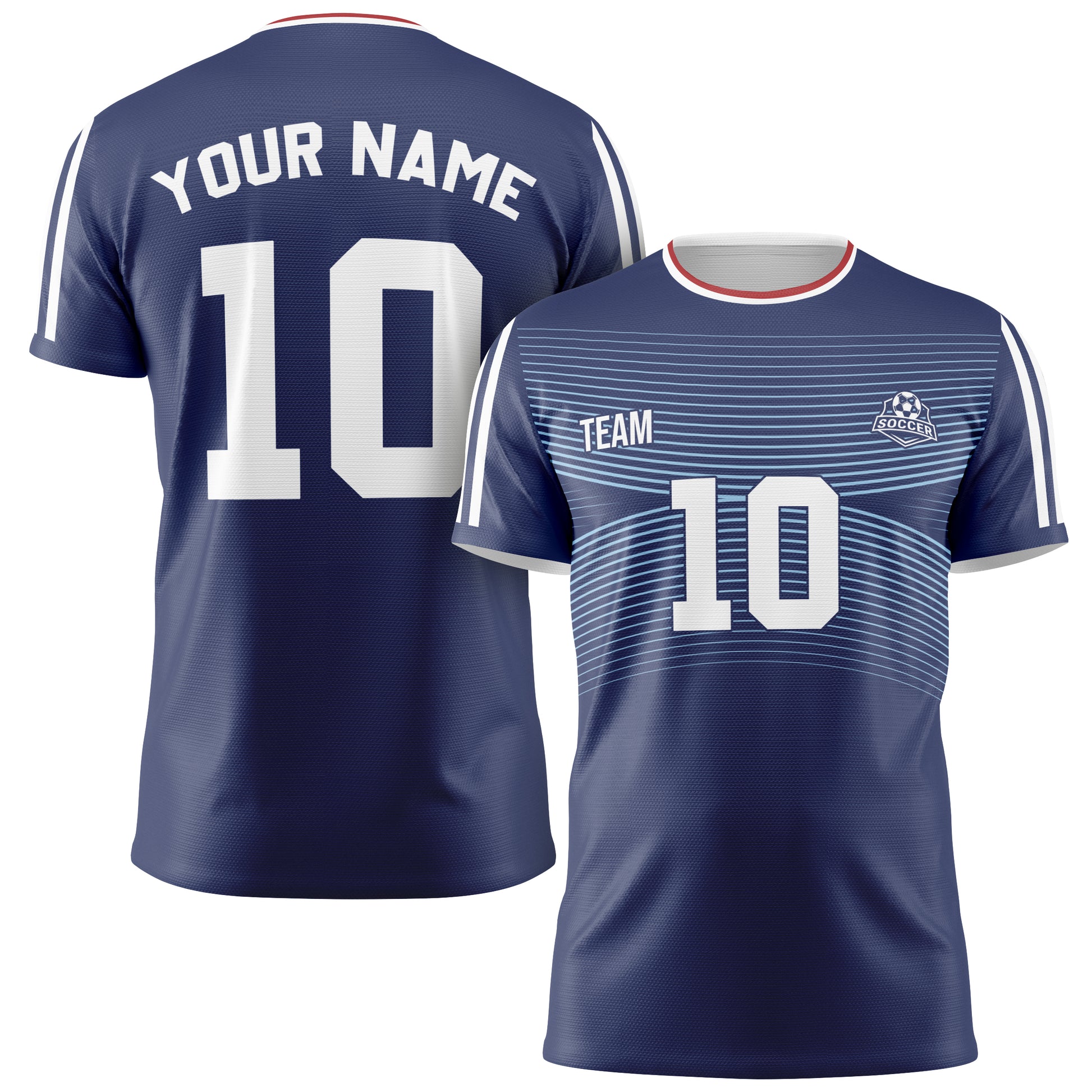 Custom Japan Soccer Jersey 2026 Navy Light Blue and White - Design Your Own