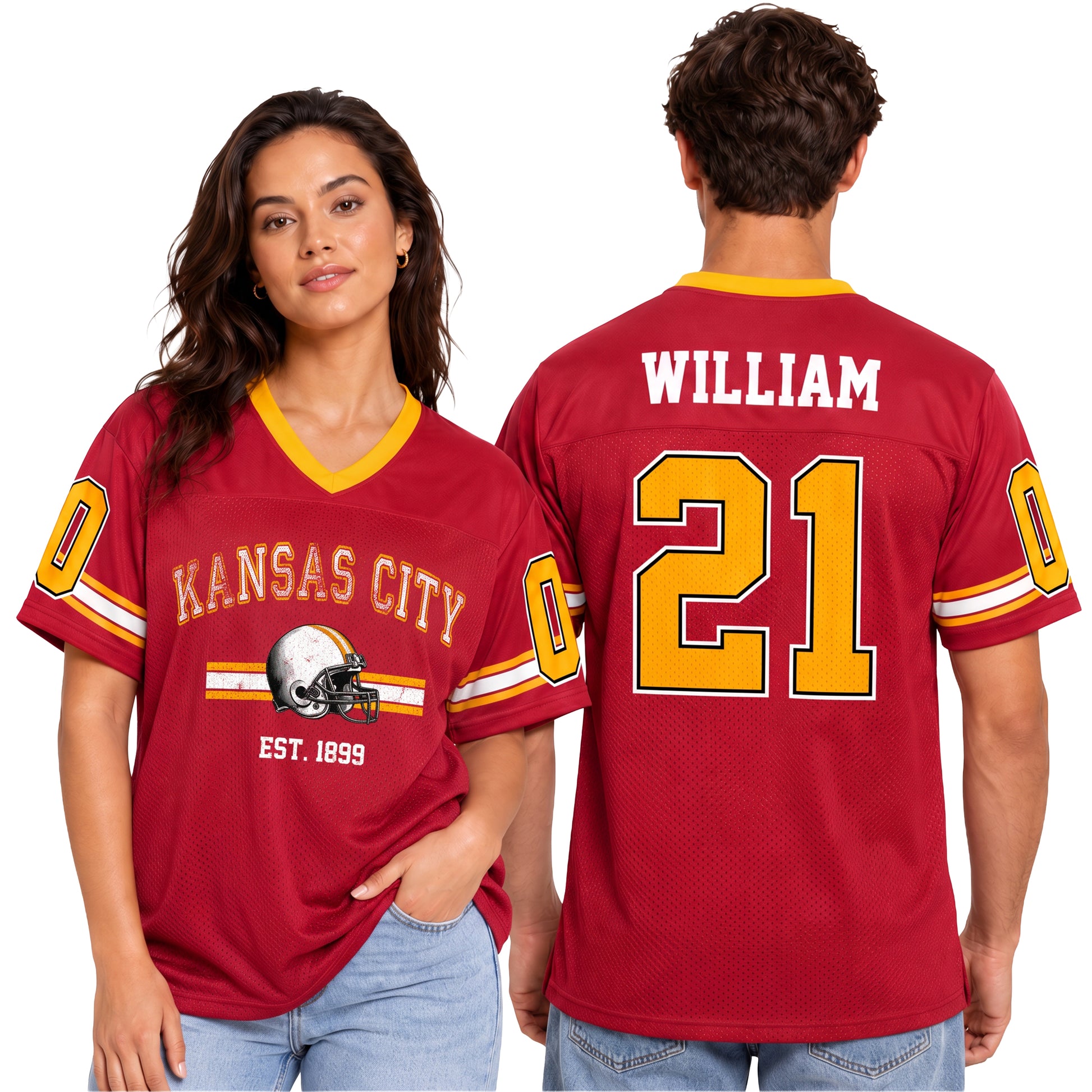 Custom City Football Jersey Kansas City - Design Your Own