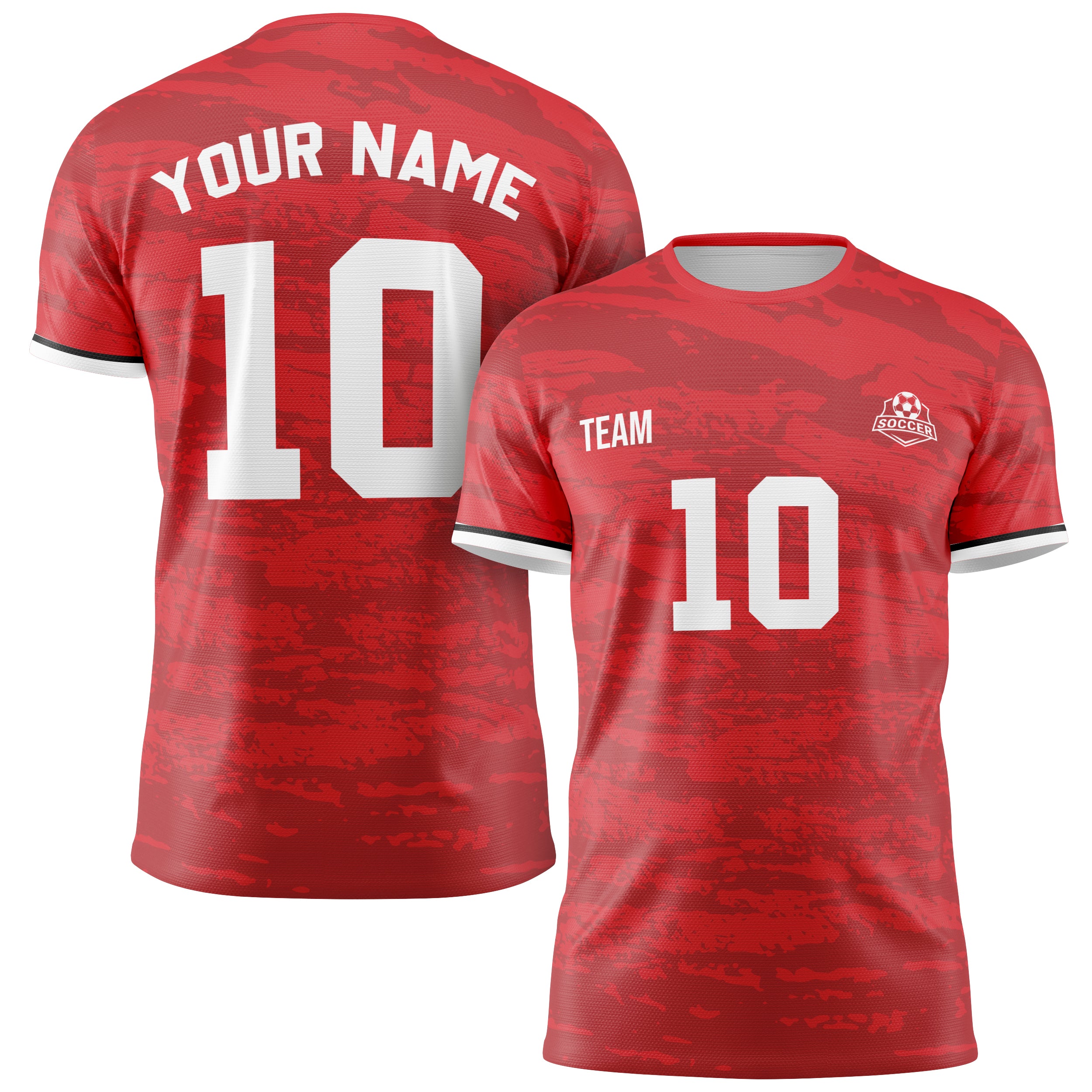 Custom Korea Soccer Jersey 2026 Red Crimson and White - Design Your Own