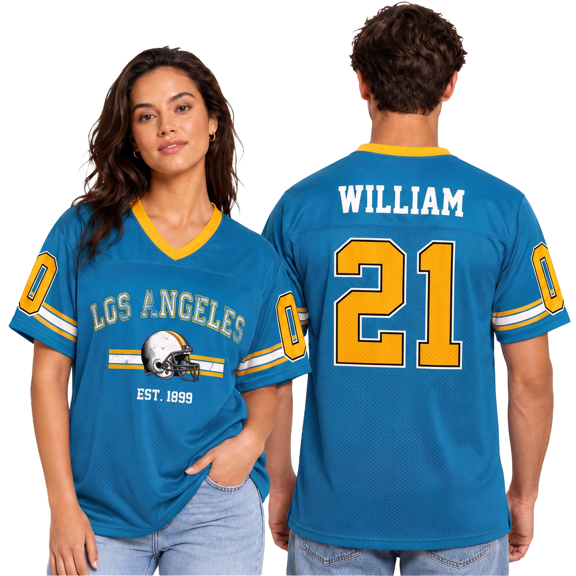 Custom City Football Jersey Los Angeles C - Design Your Own