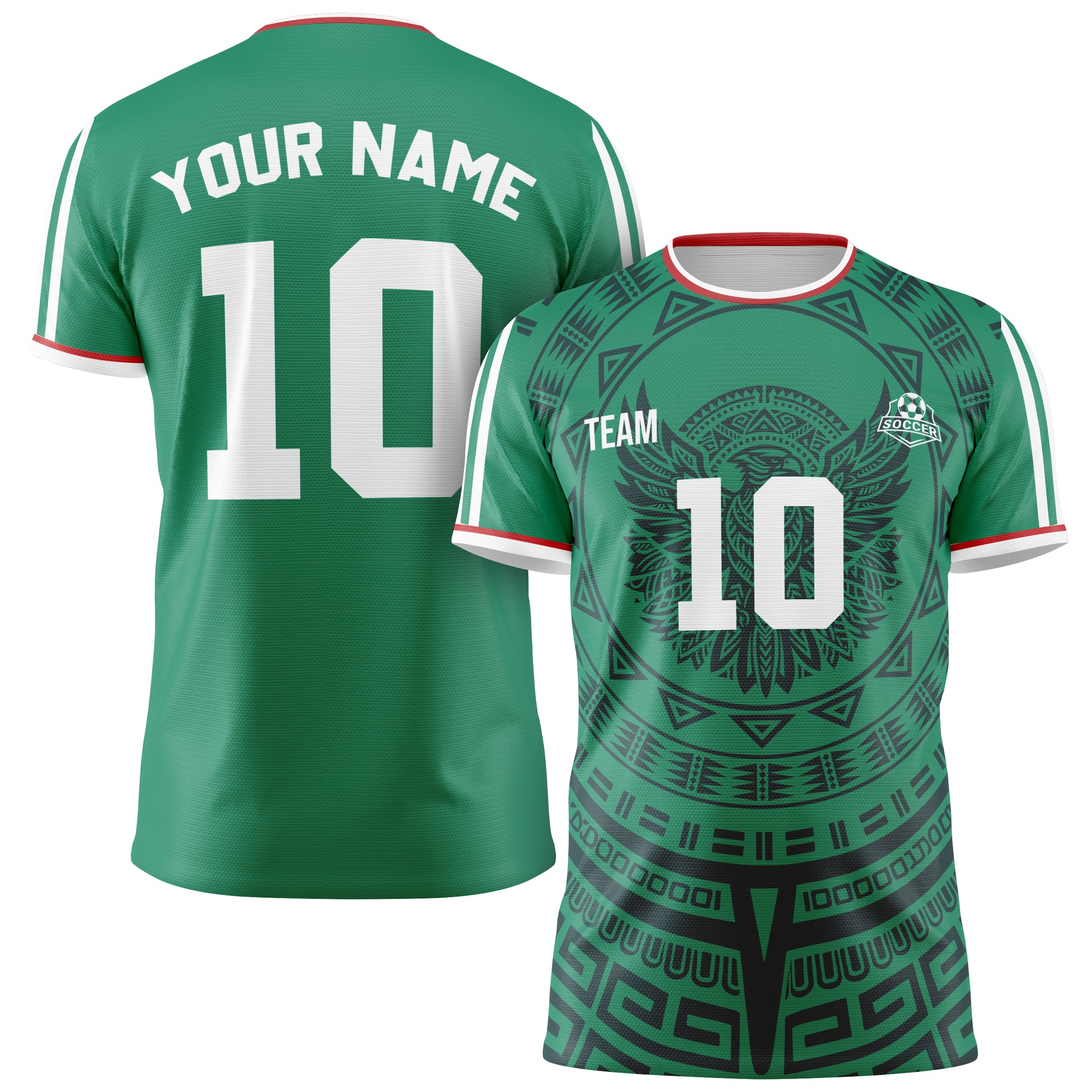 Custom Mexico Soccer Jersey 2026 Green and White - Design Your Own